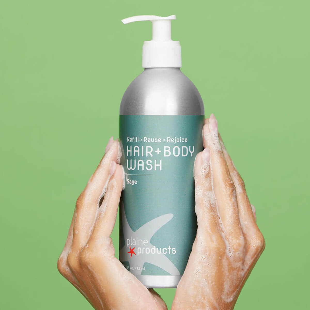 2-in-1 Refillable Hair + Body Wash