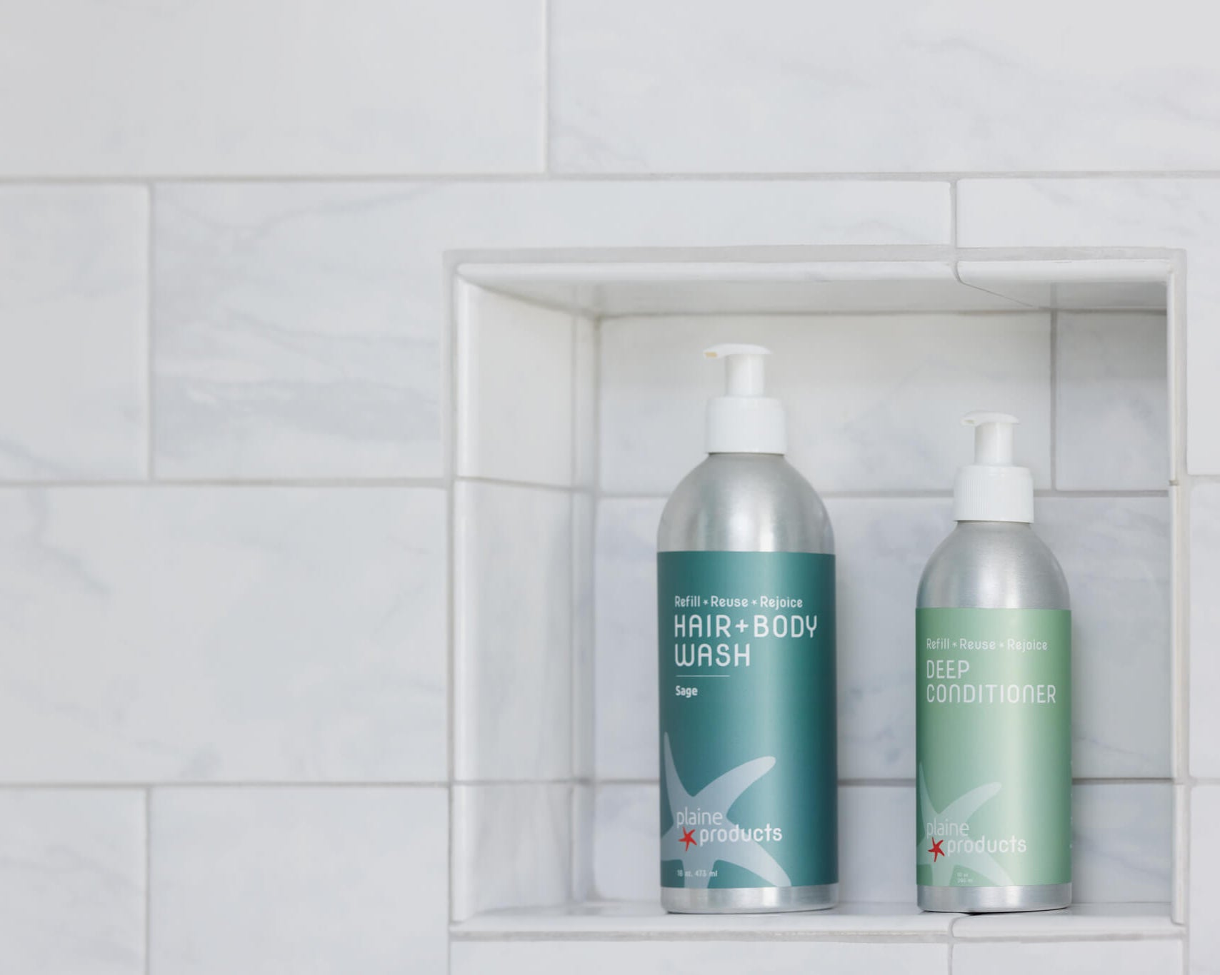 2-in-1 Refillable Hair + Body Wash