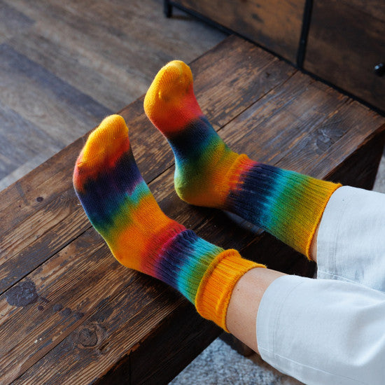 Organic Cotton Tie-Dye Classic Crew Socks