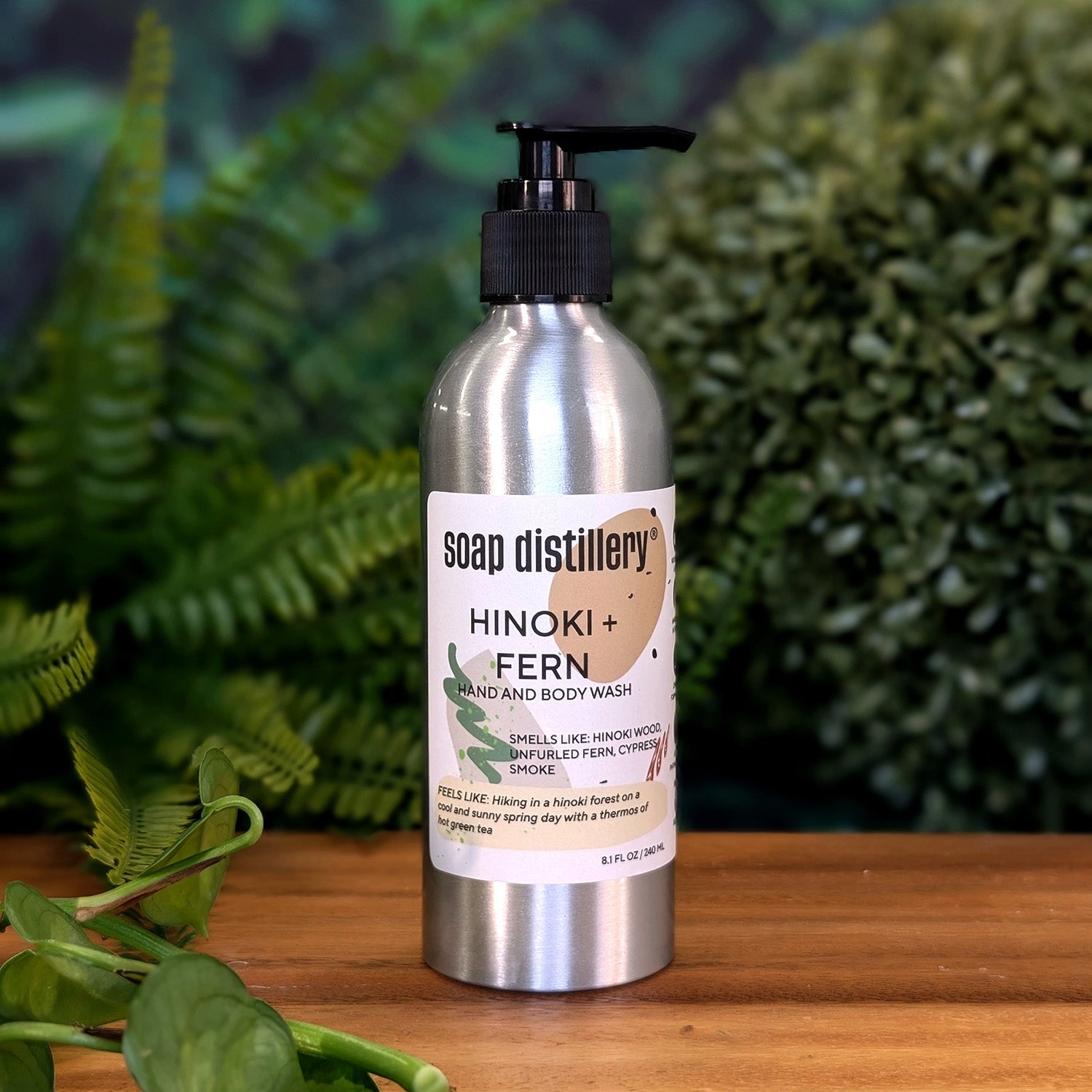 Hinoki + Fern Hand and Body Wash