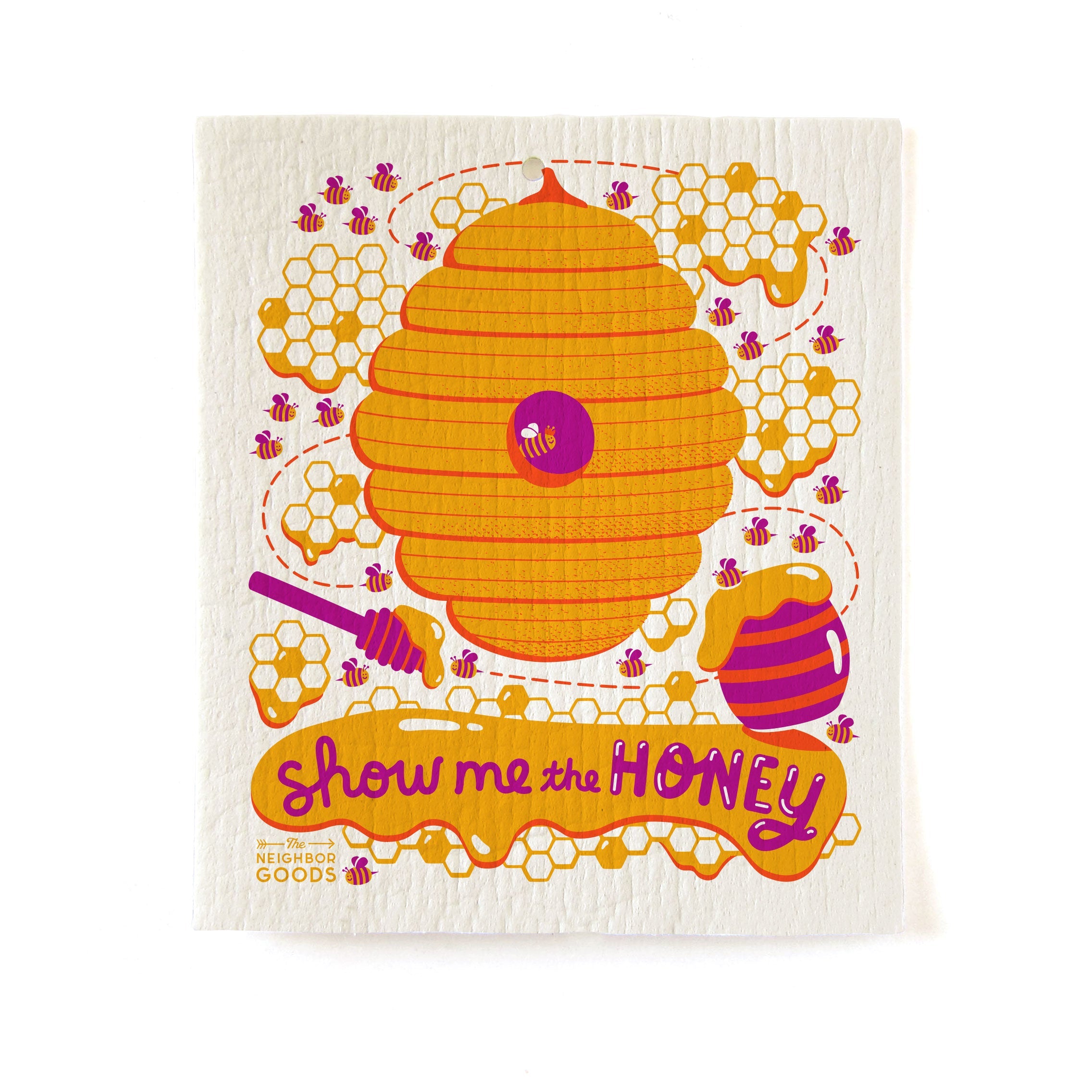 The Neighborgoods  Pollinator Garden - Sponge Cloth Set Of 3