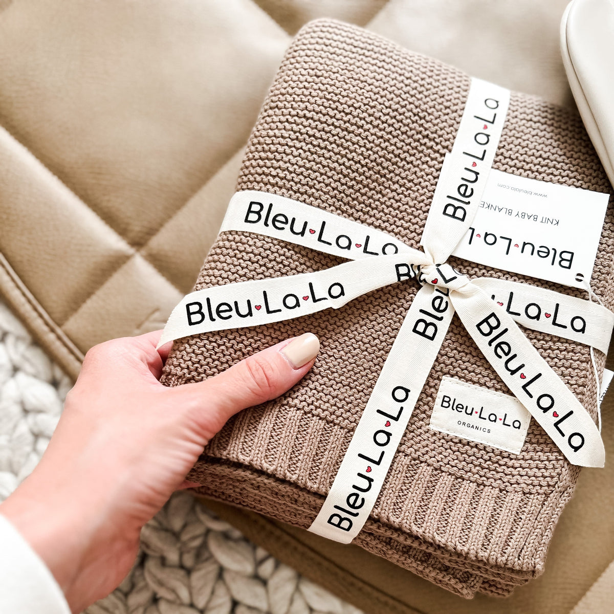 Heritage Organic Cotton Knit Baby Blanket