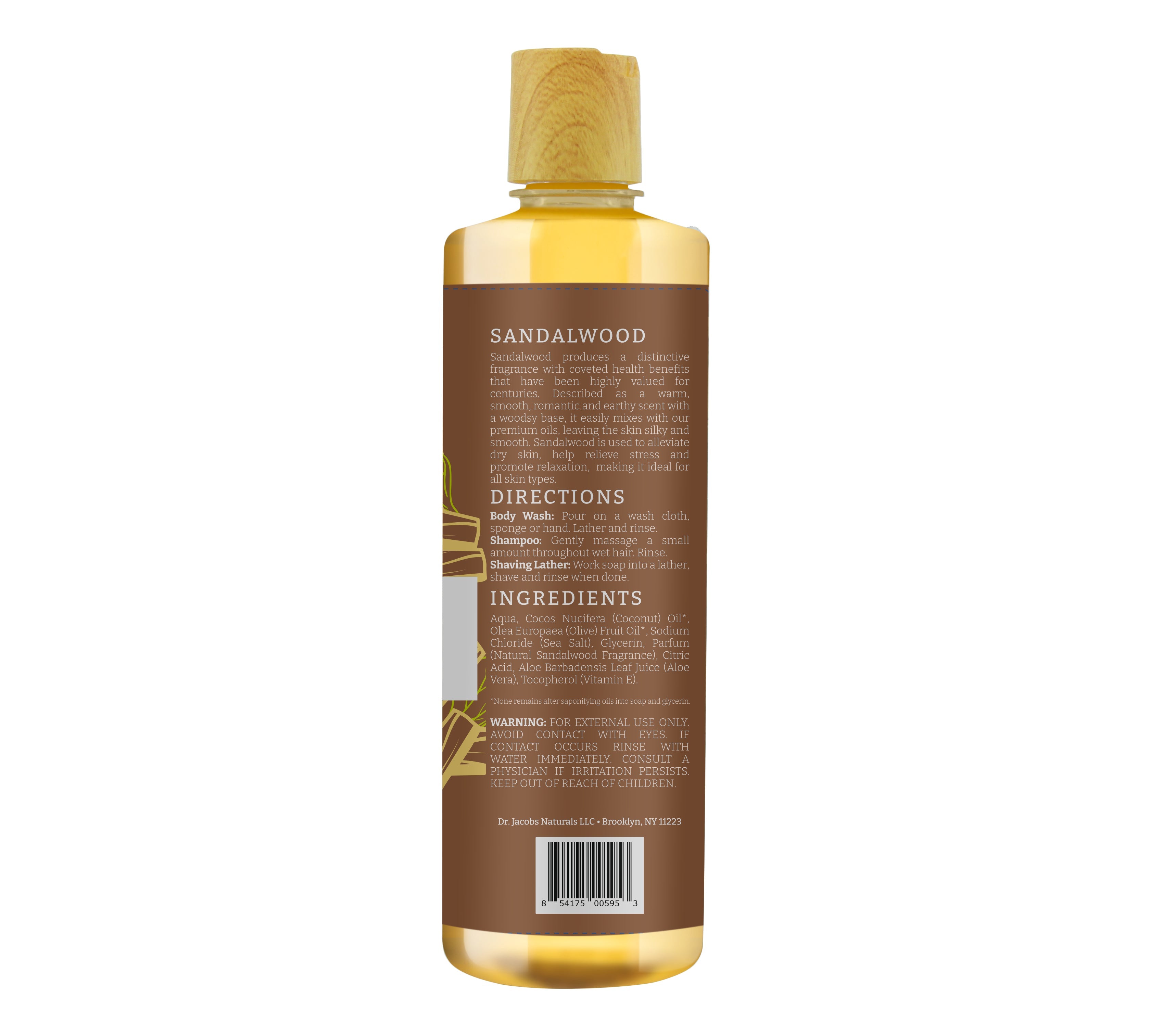 Sandalwood Castile Body Wash