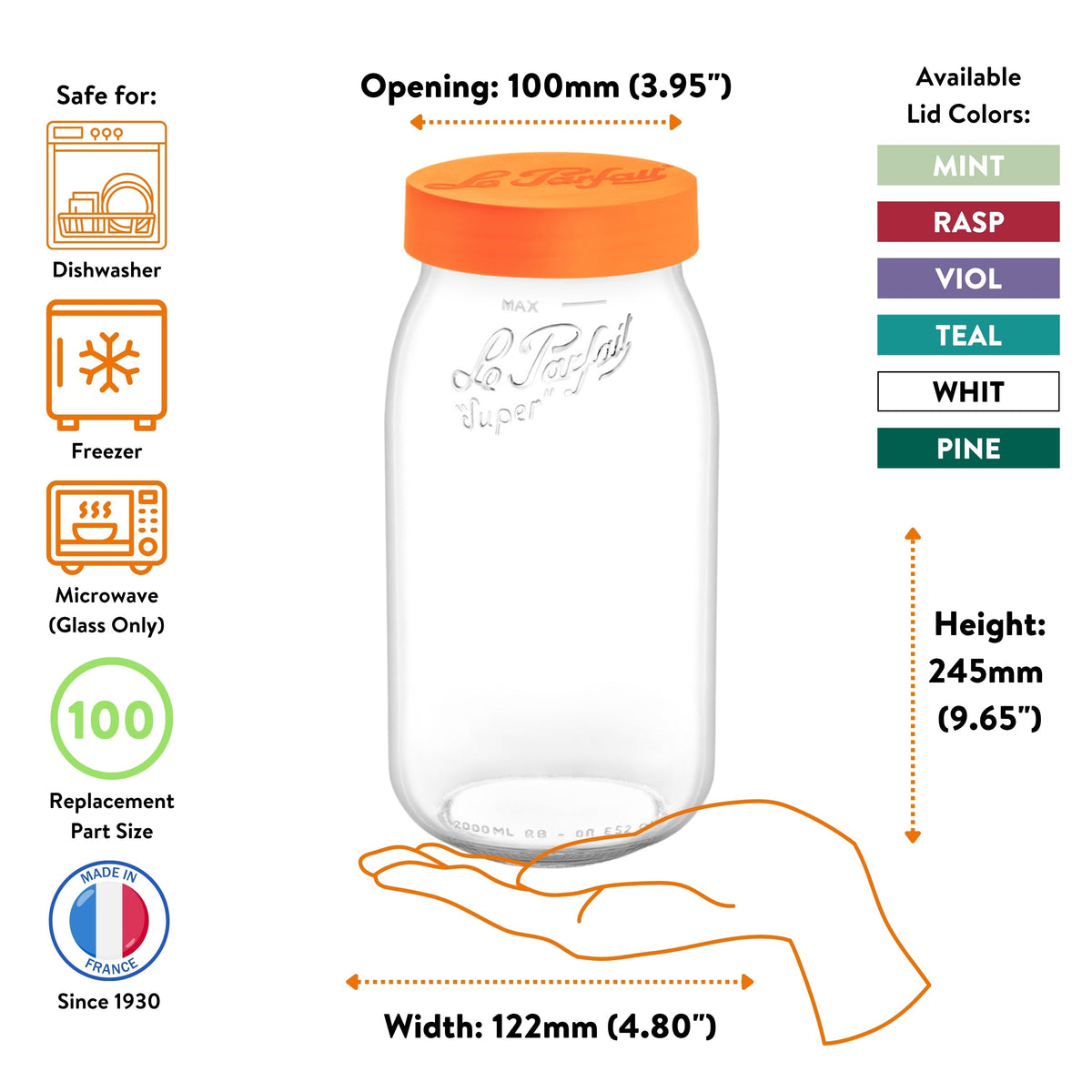 Le Parfait Screw Top Jars