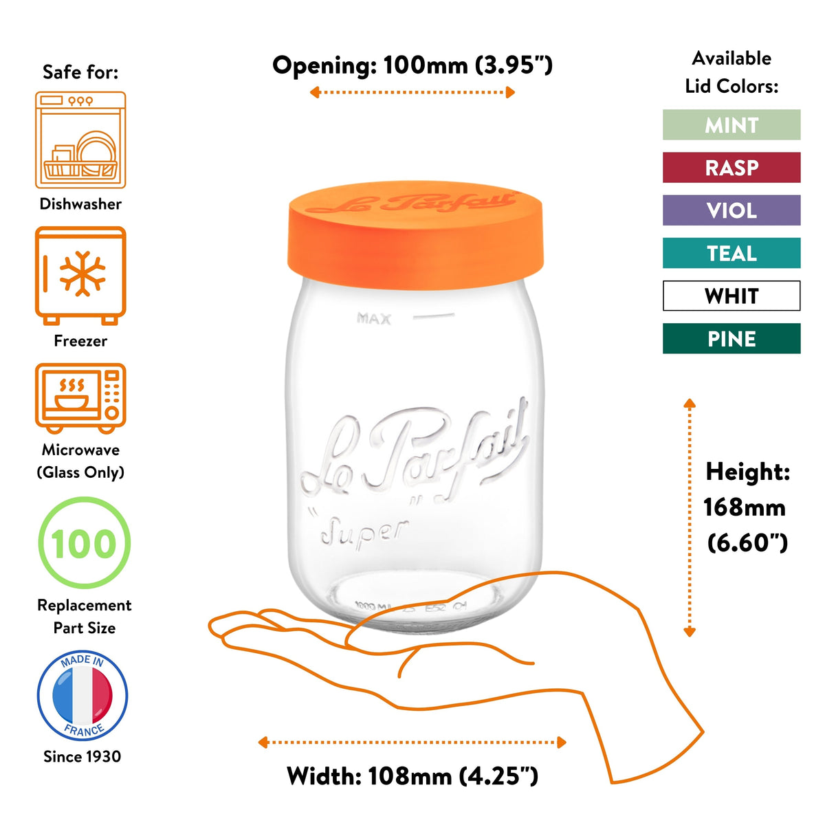 Le Parfait Screw Top Jars