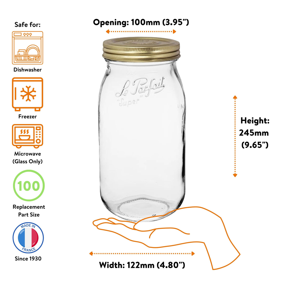 Le Parfait Screw Top Jars