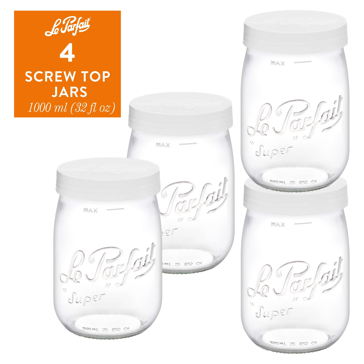 Le Parfait Screw Top Jars