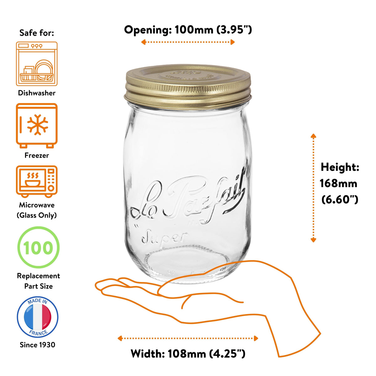 Le Parfait Screw Top Jars