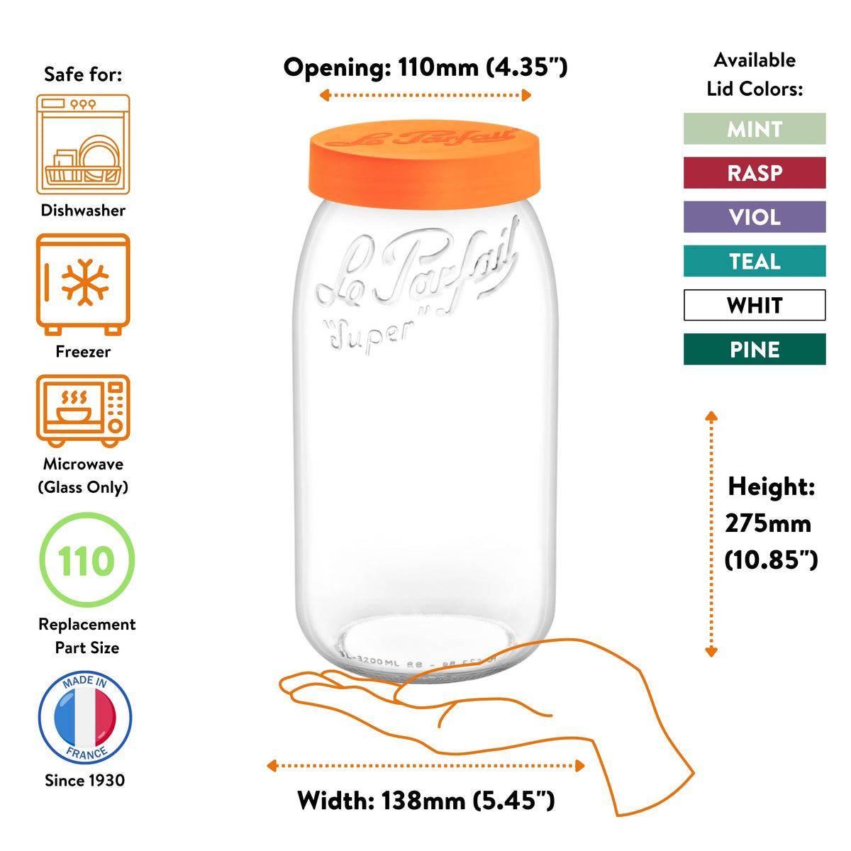 Le Parfait Screw Top Jars