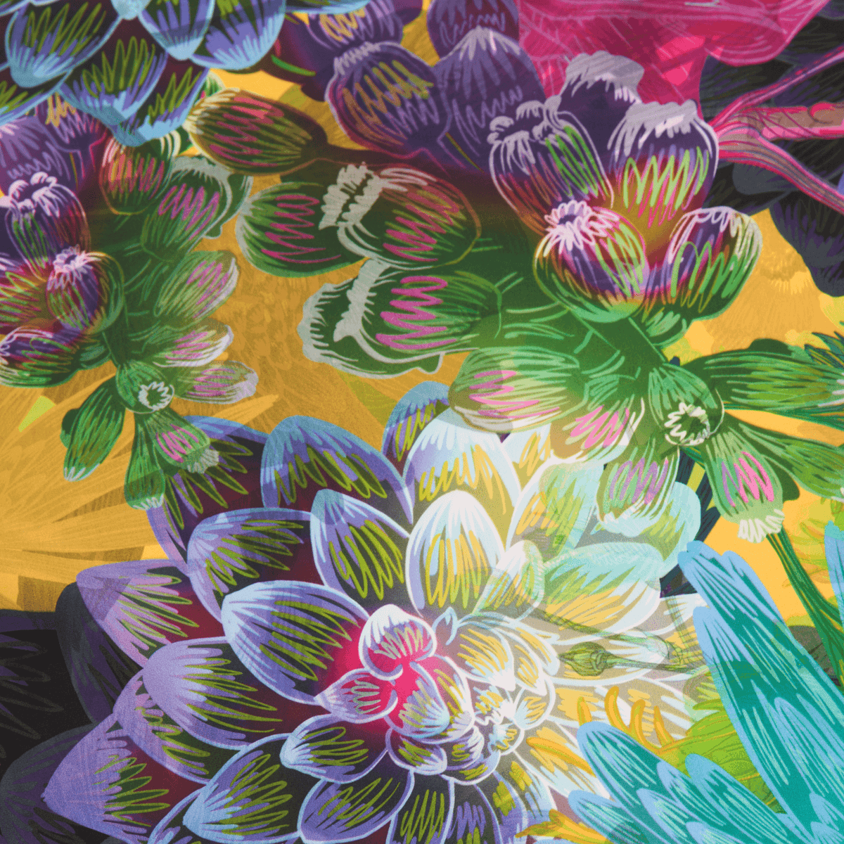 Lilac - 35" Mulberry Silk Furoshiki Gift Wrap by Adam Klassen