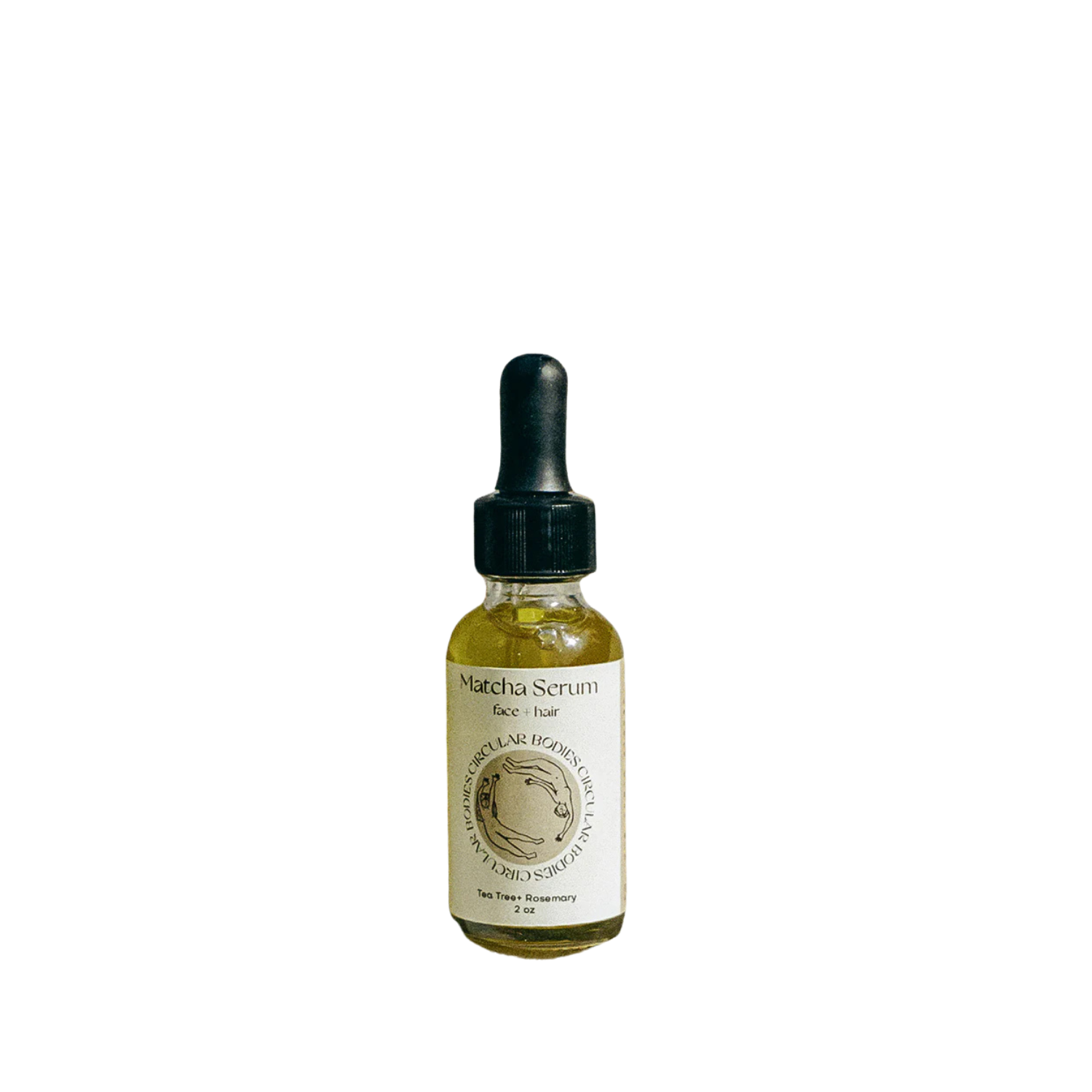 Matcha Serum for Face & Hair - Vegan, Organic, Sensitive Skin, 2 oz.