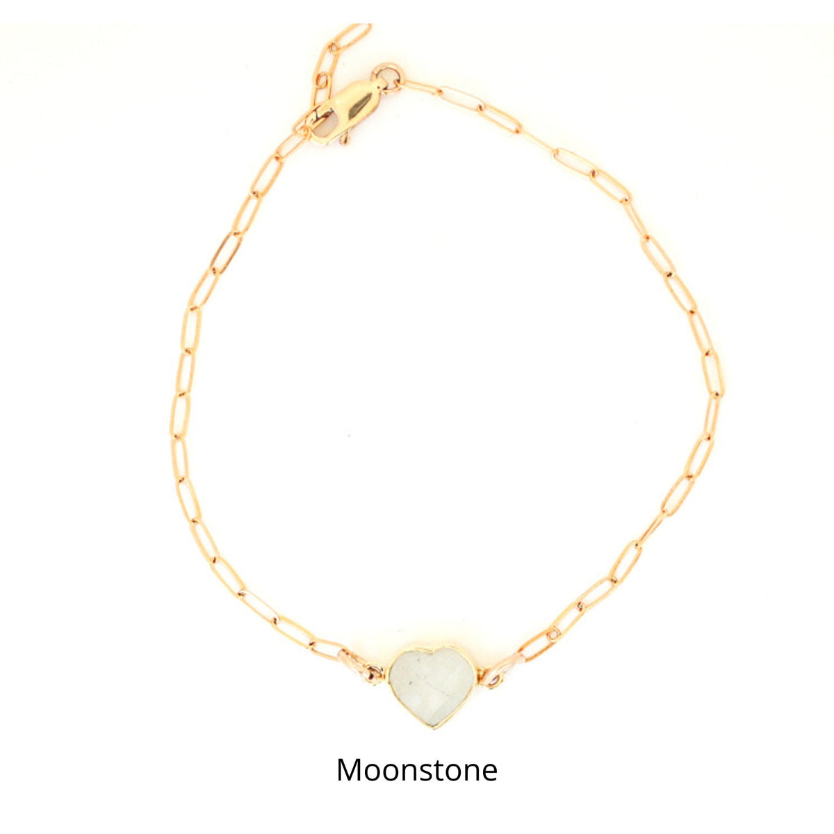 Mia Gemstone Birthstone Heart Bracelet
