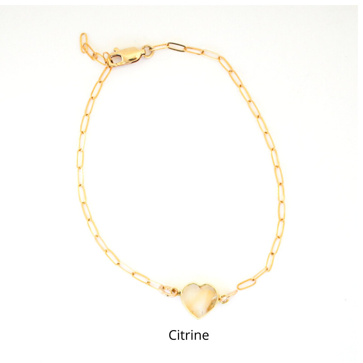 Mia Gemstone Birthstone Heart Bracelet