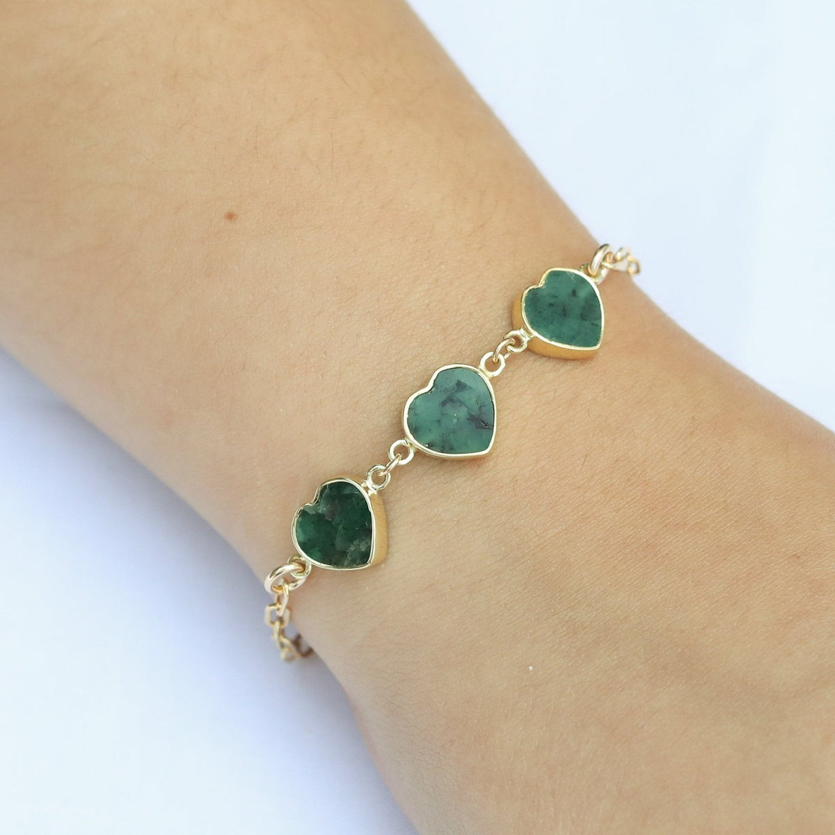 Mia Gemstone Birthstone Heart Bracelet