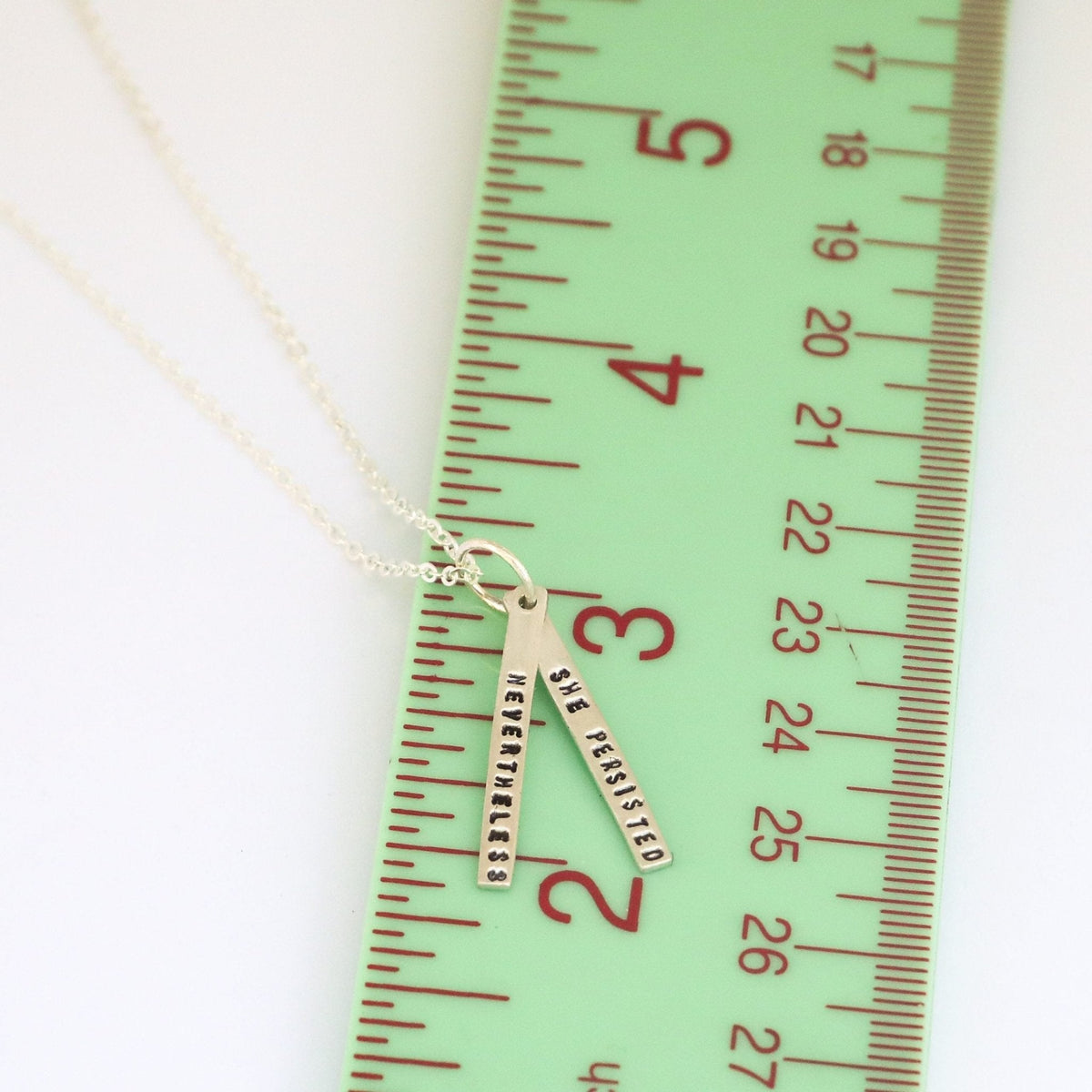 Nevertheless She Persisted - quote necklace
