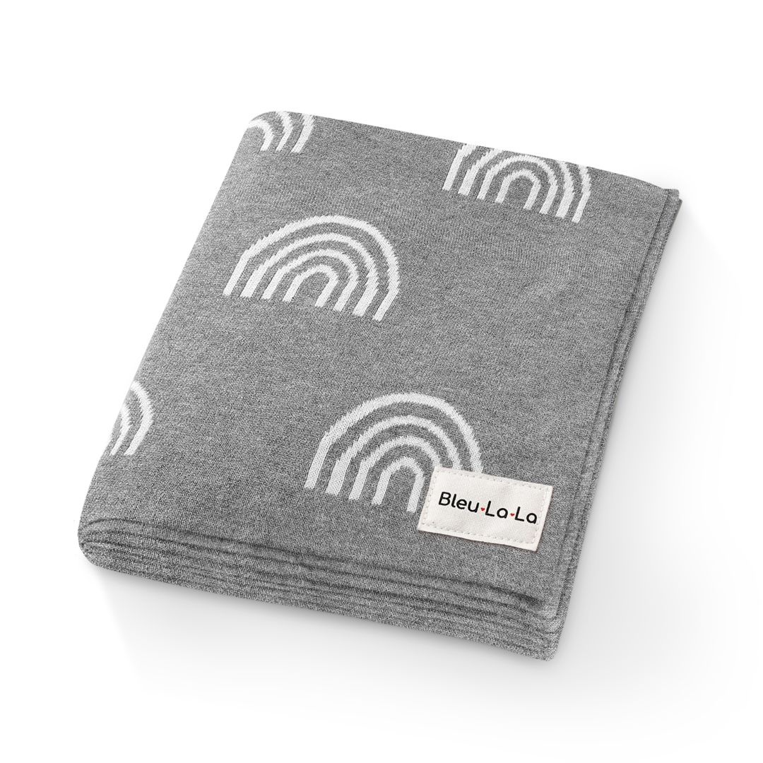 Whimsy Cotton Knit Baby Blanket