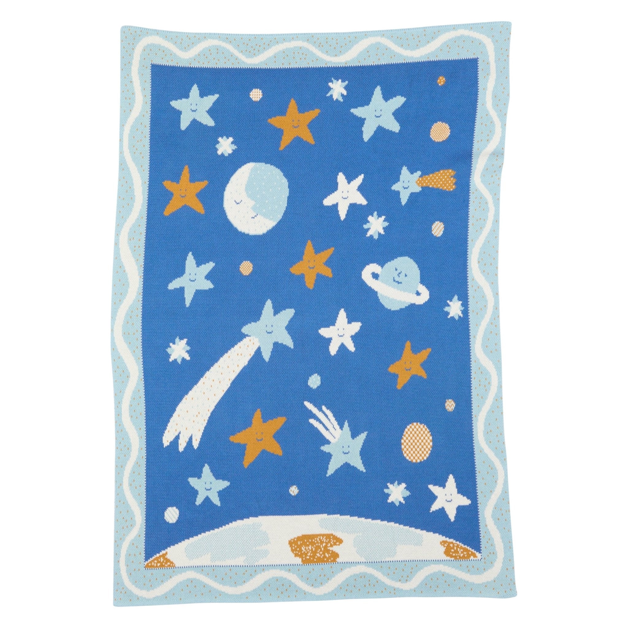 Biquette Night Sky Knit Midi Blanket - Artist Collection
