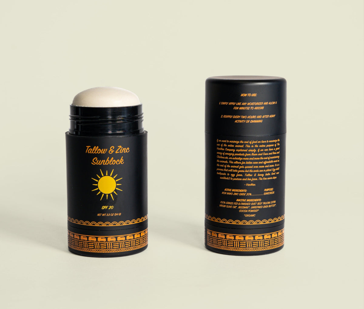 Tallow & Zinc SunBlock - 2 oz
