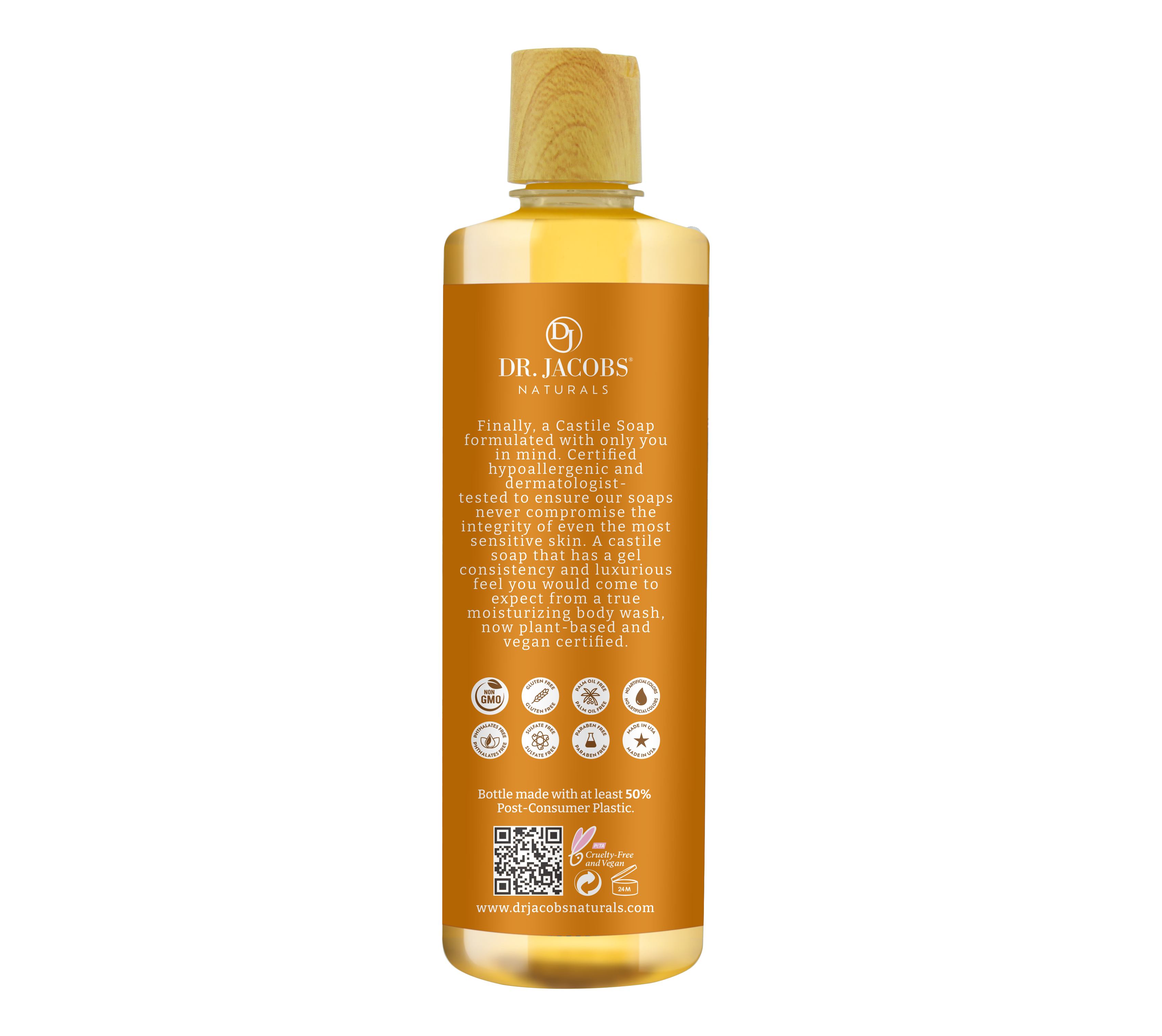 Dr. Jacobs Naturals Orange & Ginger Castile Body Wash