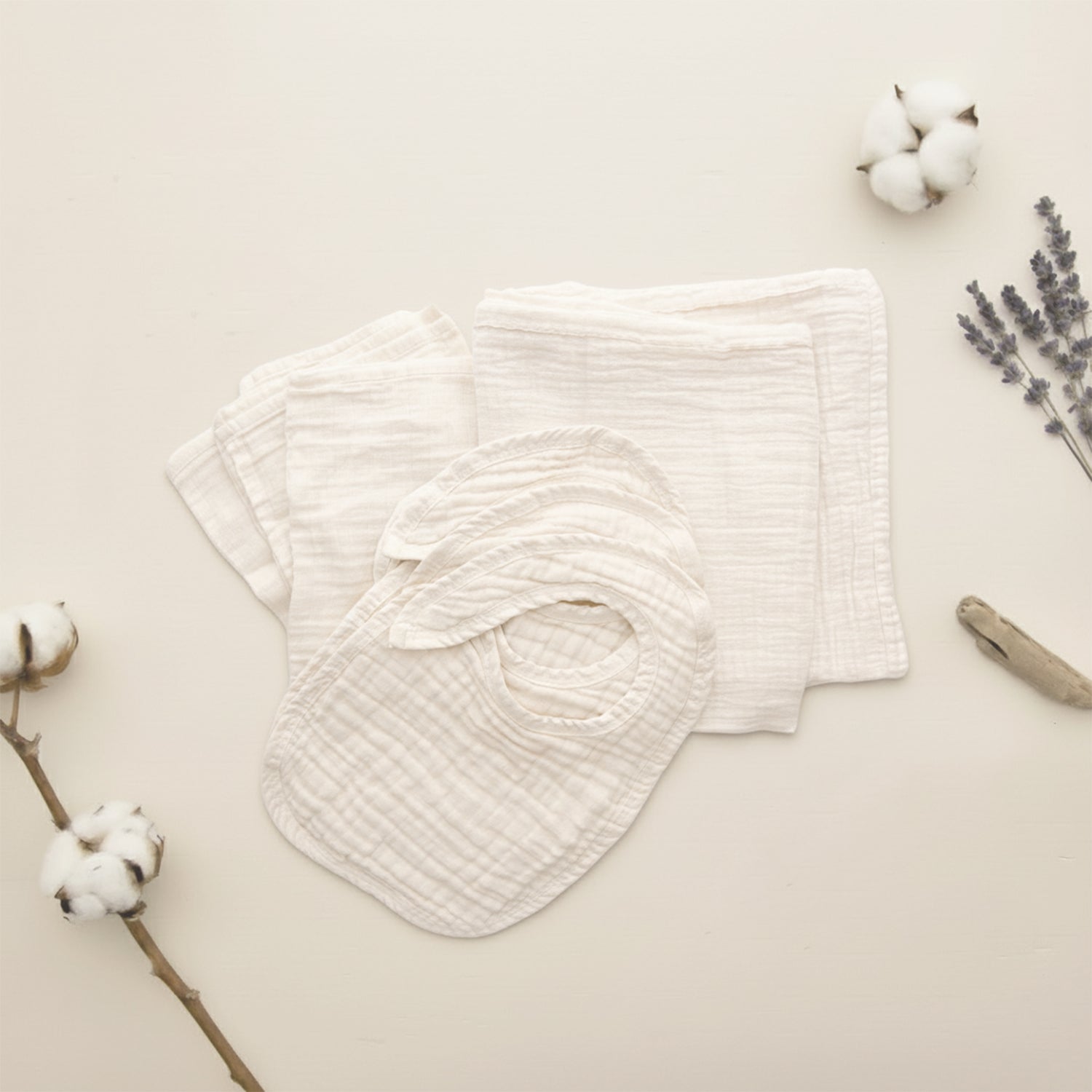 Organic Cotton Baby Cleanup Set
