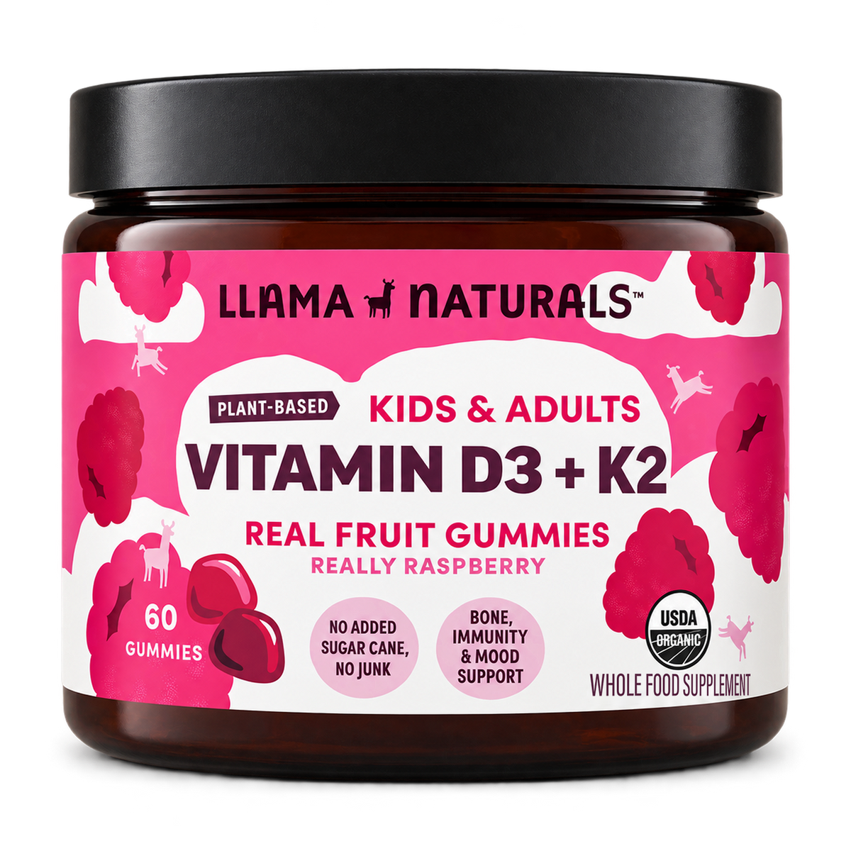Vitamin D3 Gummies, Raspberry (60 ct)