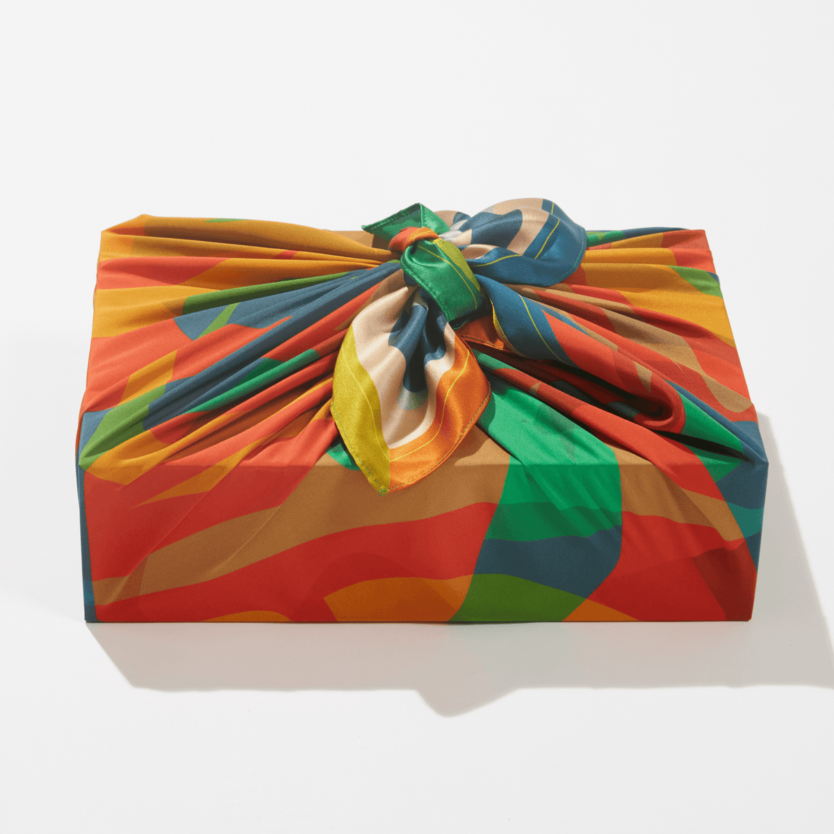 Patient Fire - 35" Mulberry SIlk Furoshiki Gift Wrap by Essery Waller