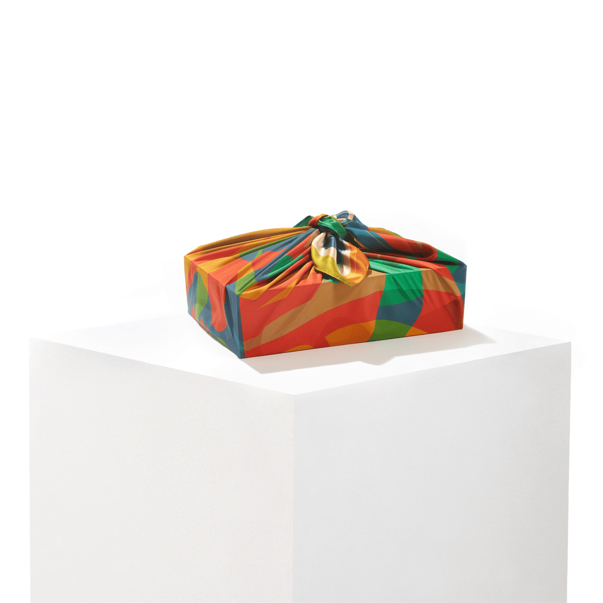 Patient Fire - 35" Mulberry SIlk Furoshiki Gift Wrap by Essery Waller