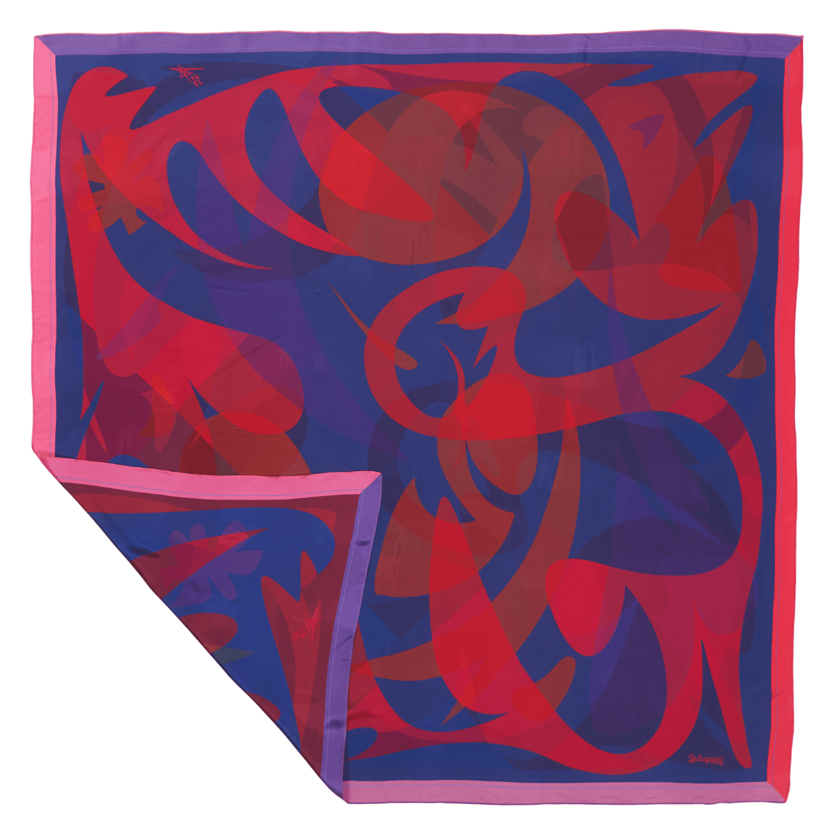 Patient Heart - 50" Mulberry Silk Furoshiki Gift Wrap by Essery Waller
