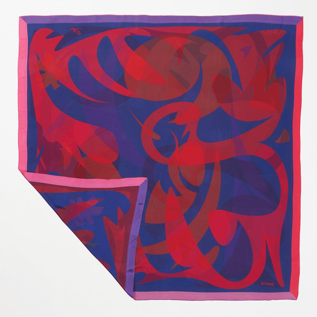 Patient Heart - 50" Mulberry Silk Furoshiki Gift Wrap by Essery Waller