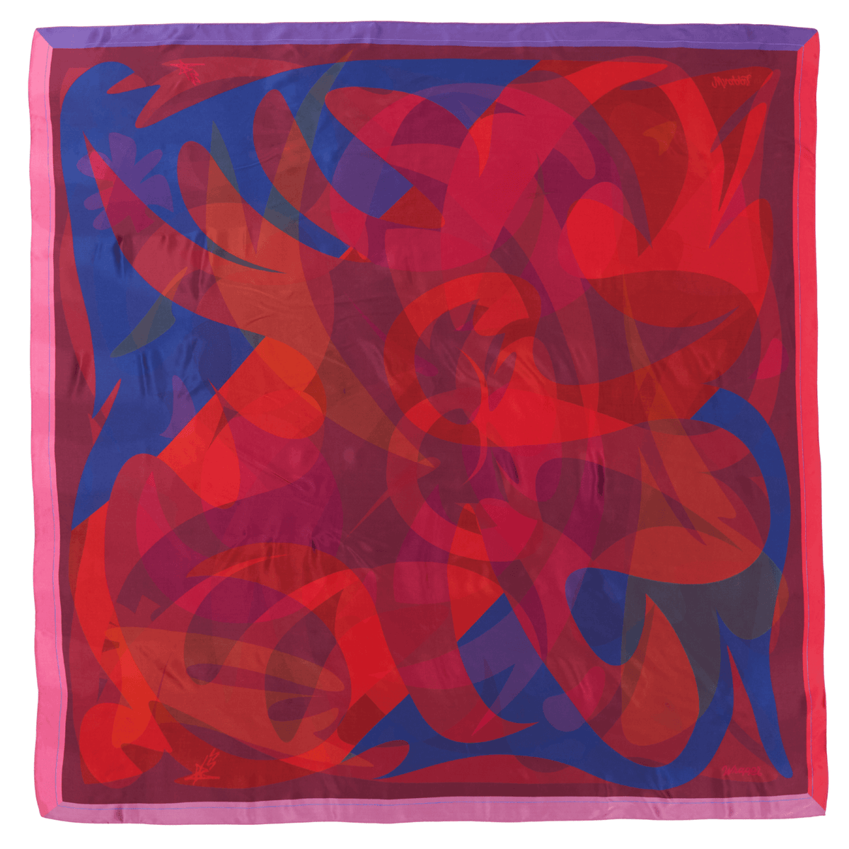 Patient Heart - 50" Mulberry Silk Furoshiki Gift Wrap by Essery Waller