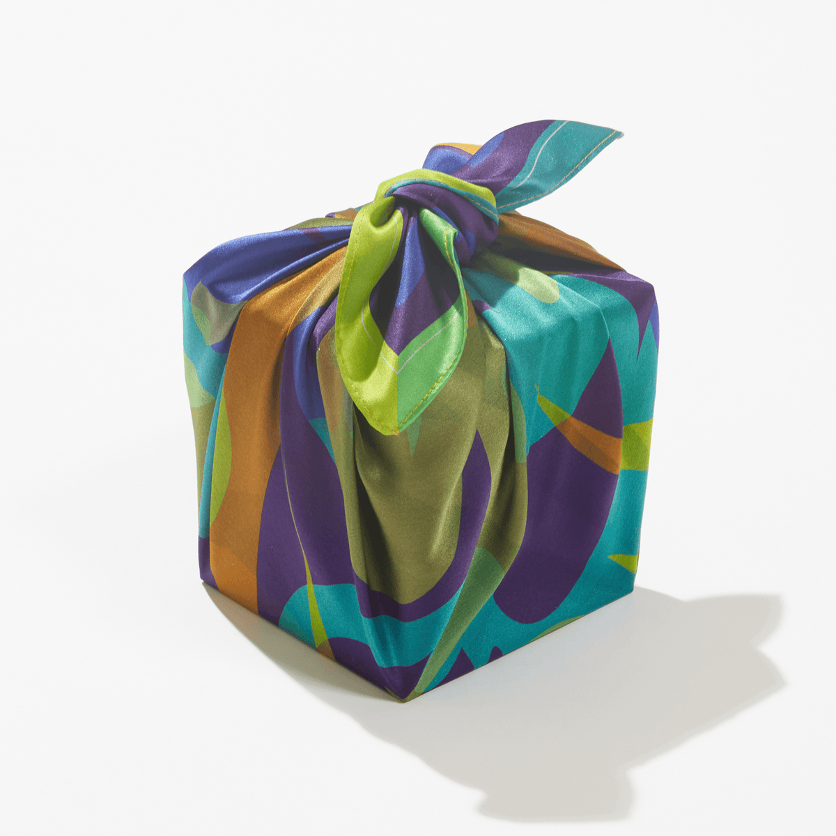 Patient Shadow - 18" Mulberry Silk Furoshiki Wrap by Essery Waller