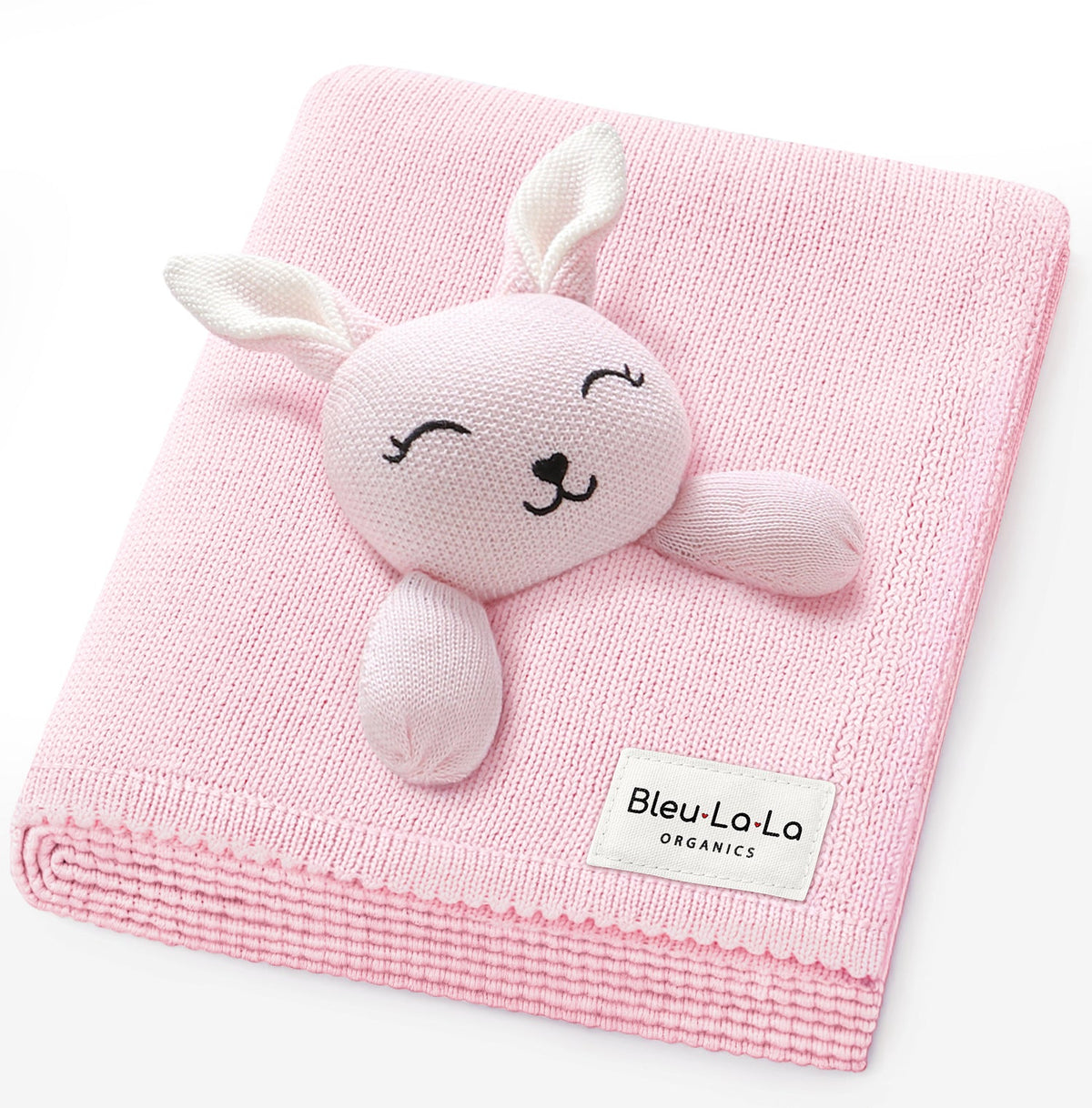 Organic Cotton Baby Blanket with Attached Lovey