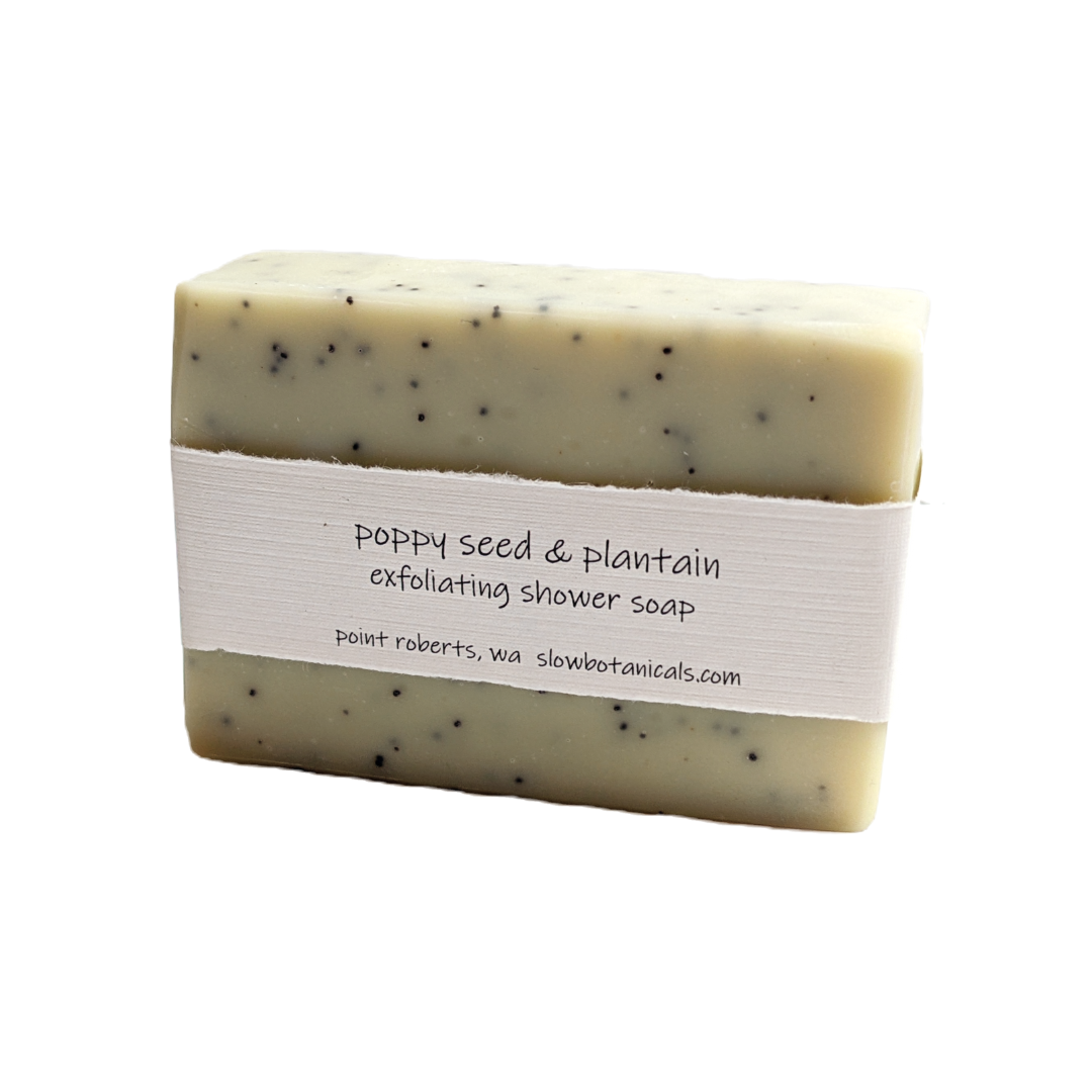 Poppy Seed and Plantain Exfoliating Shower Soap