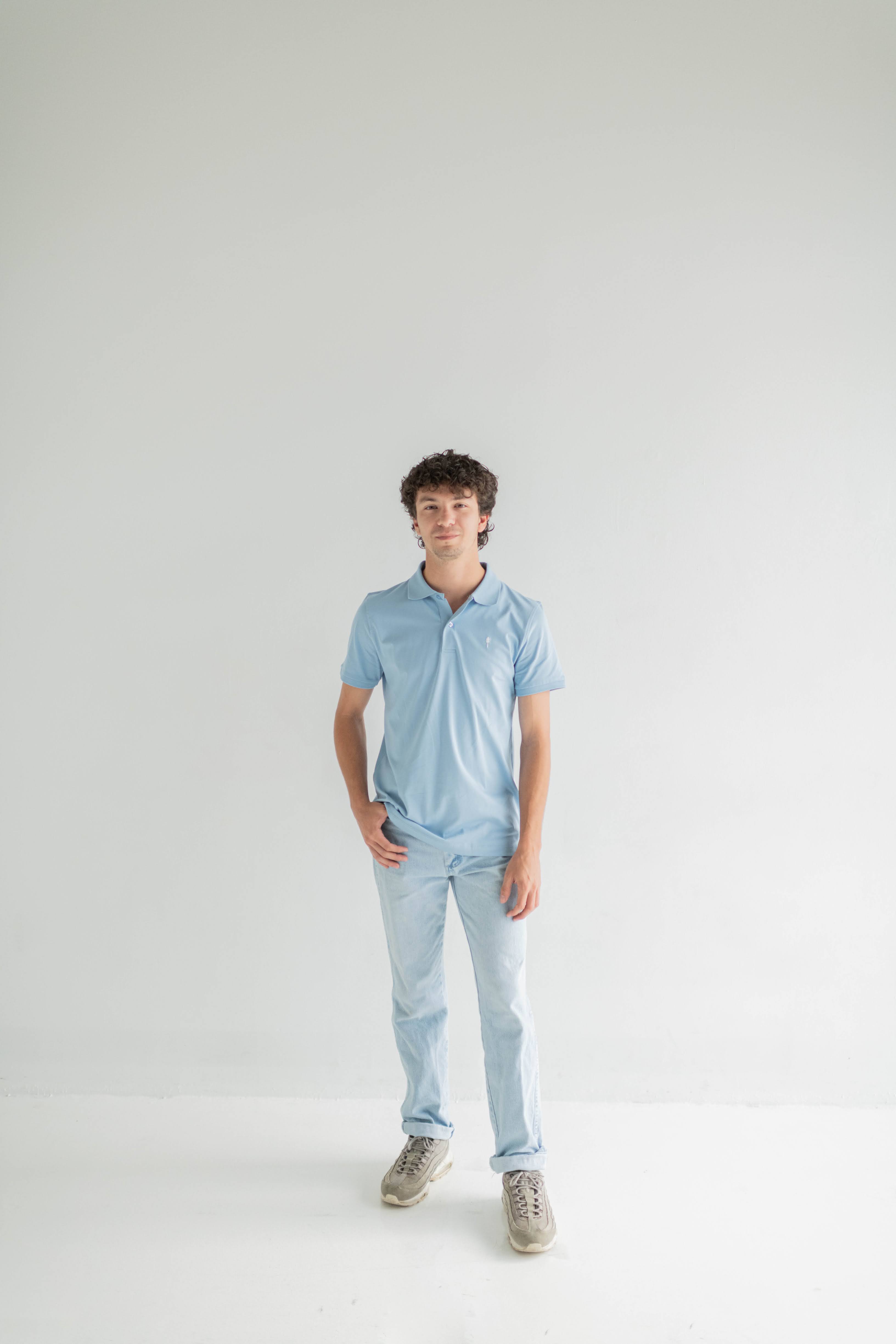Everyday Polo – Organic Cotton, Sustainable & Breathable in Glacier Blue