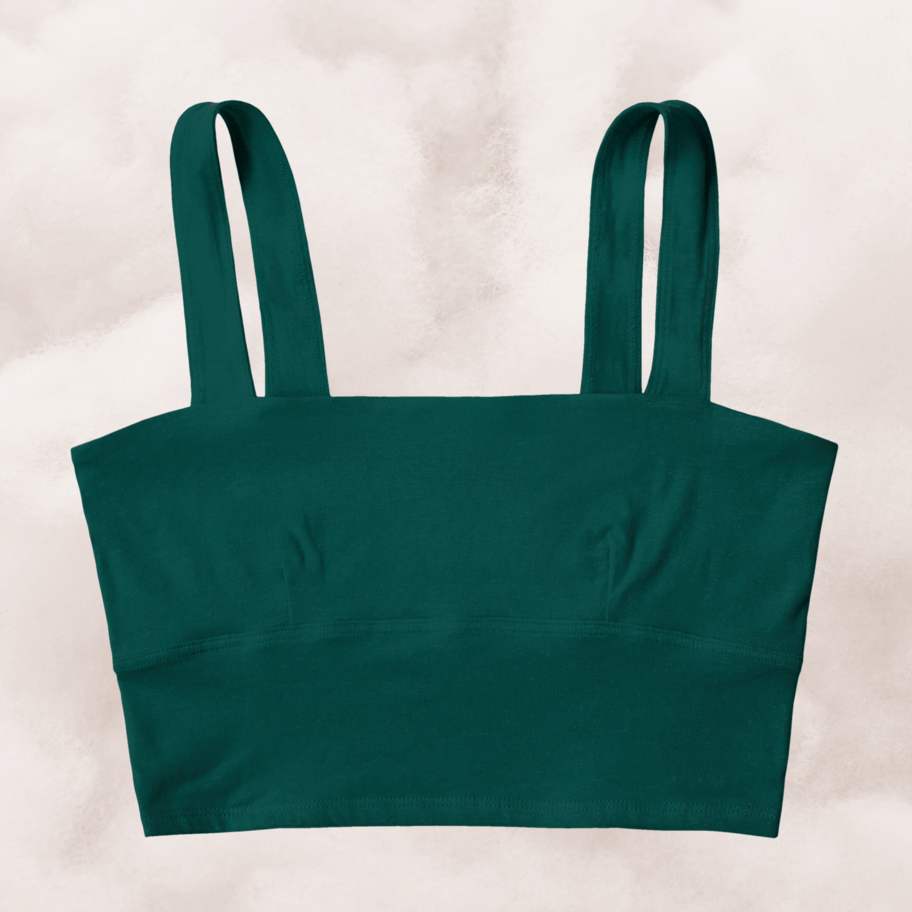 Organic Cotton Square Neck Bralette