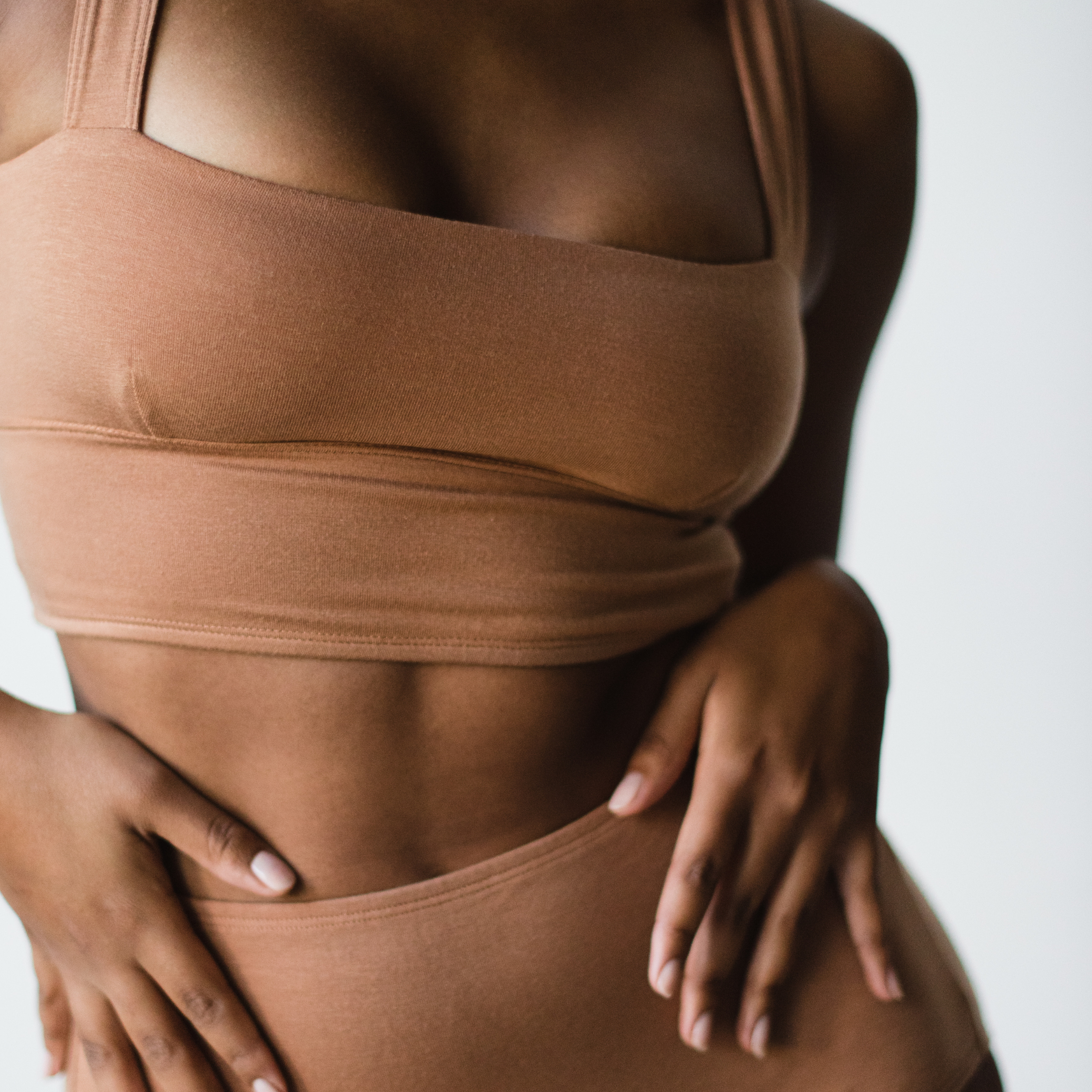Organic Cotton Square Neck Bralette