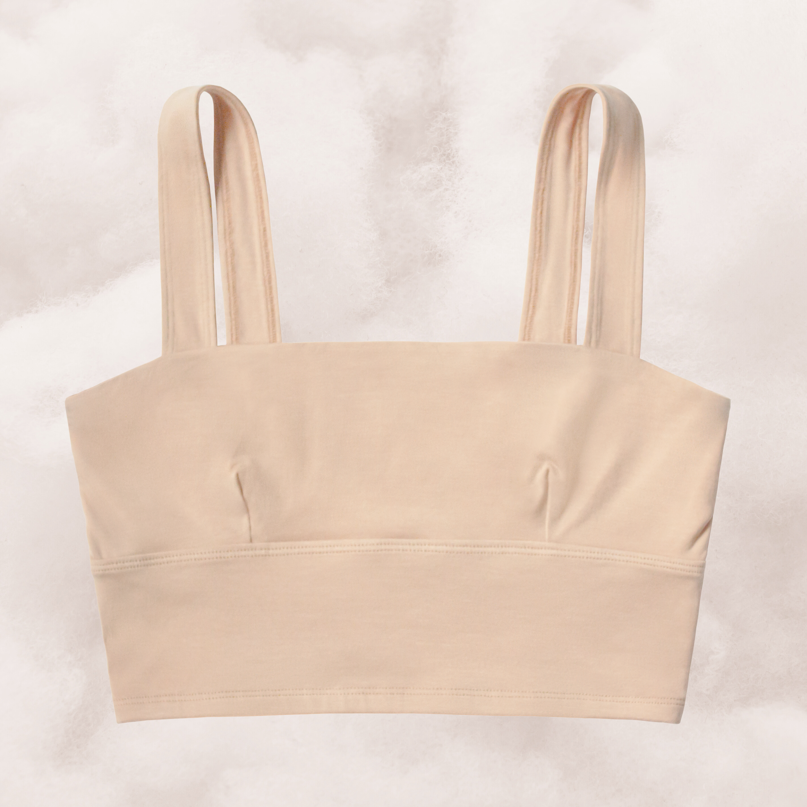 Organic Cotton Square Neck Bralette