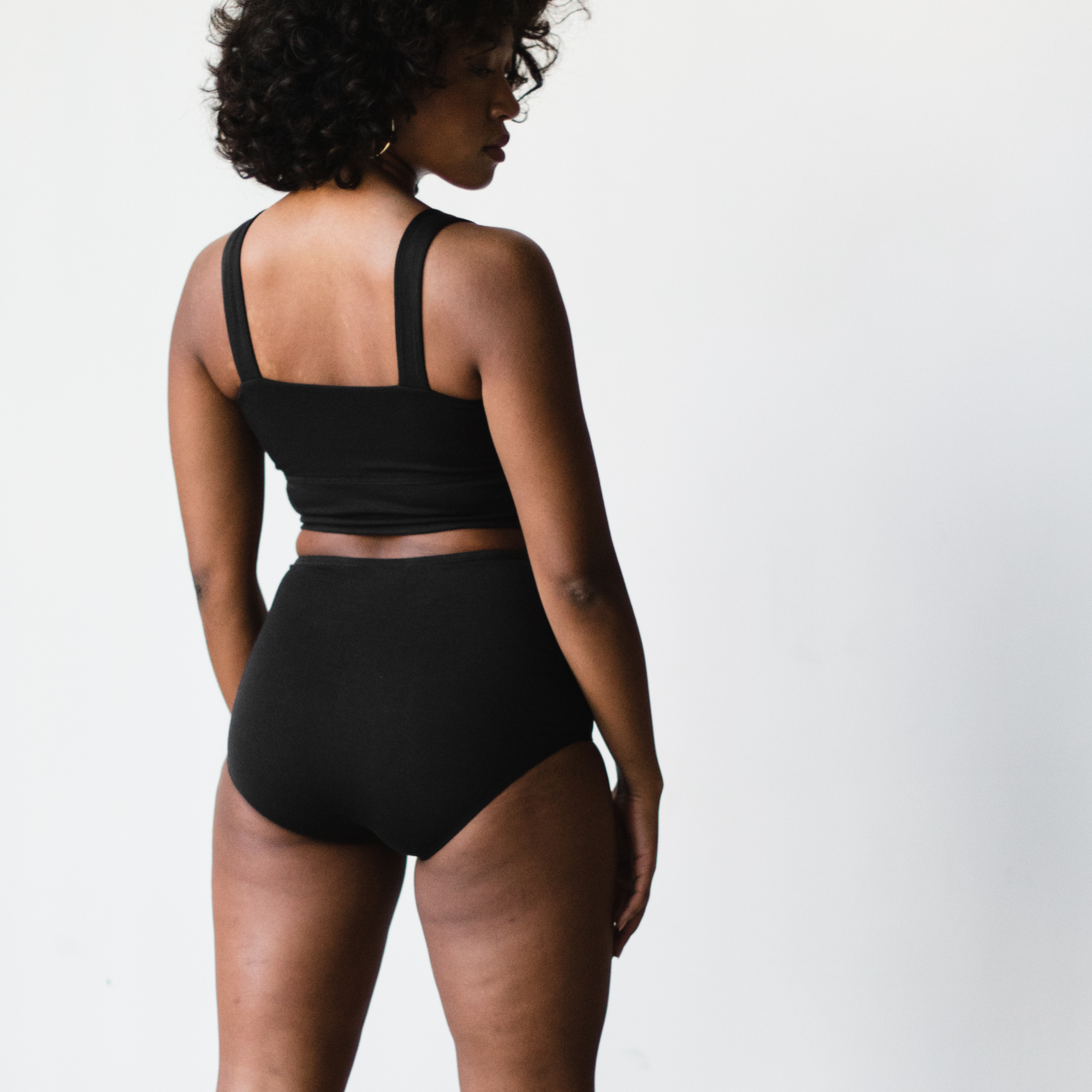 Organic Cotton Square Neck Bralette