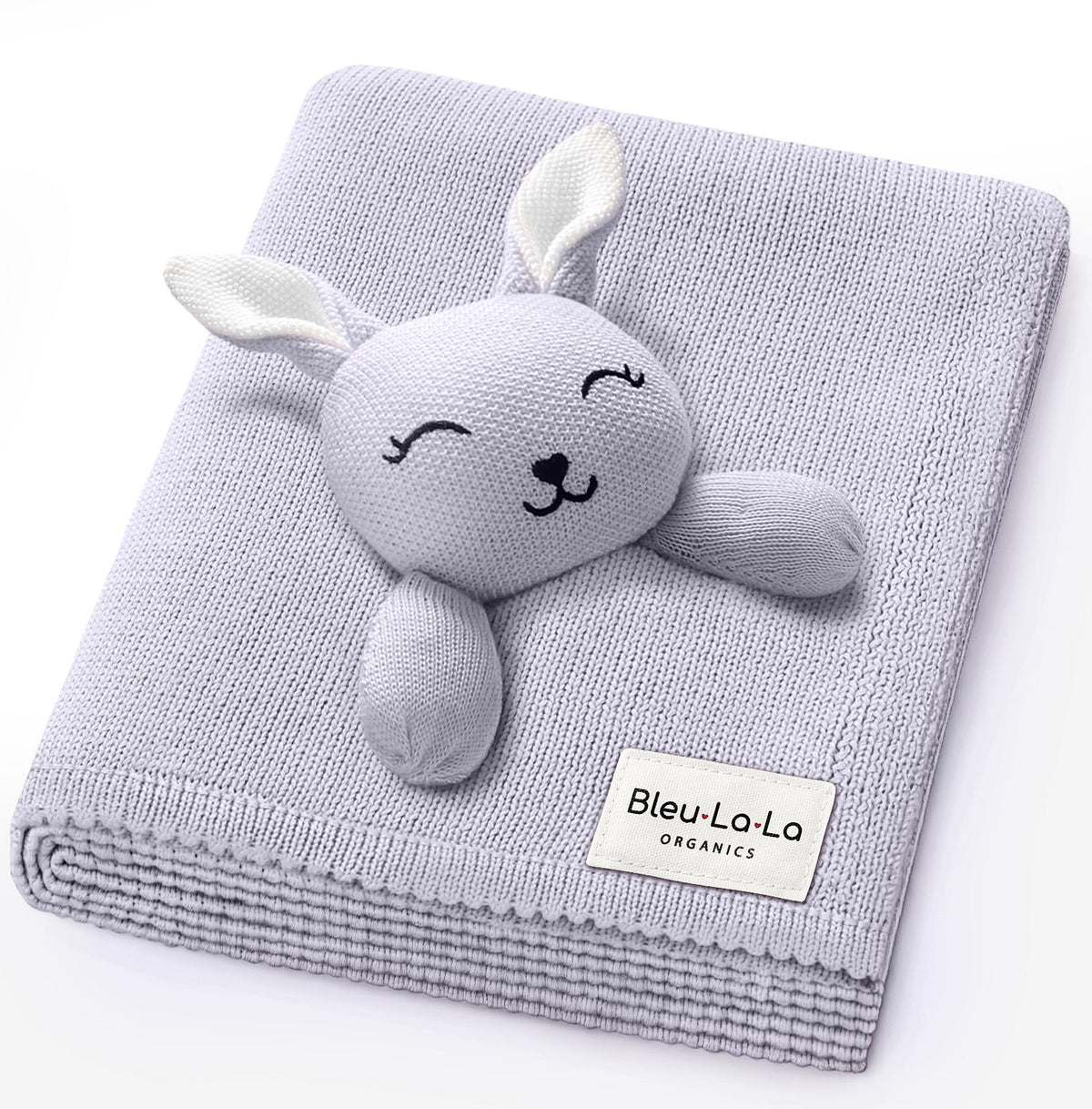 Organic Cotton Baby Blanket with Attached Lovey