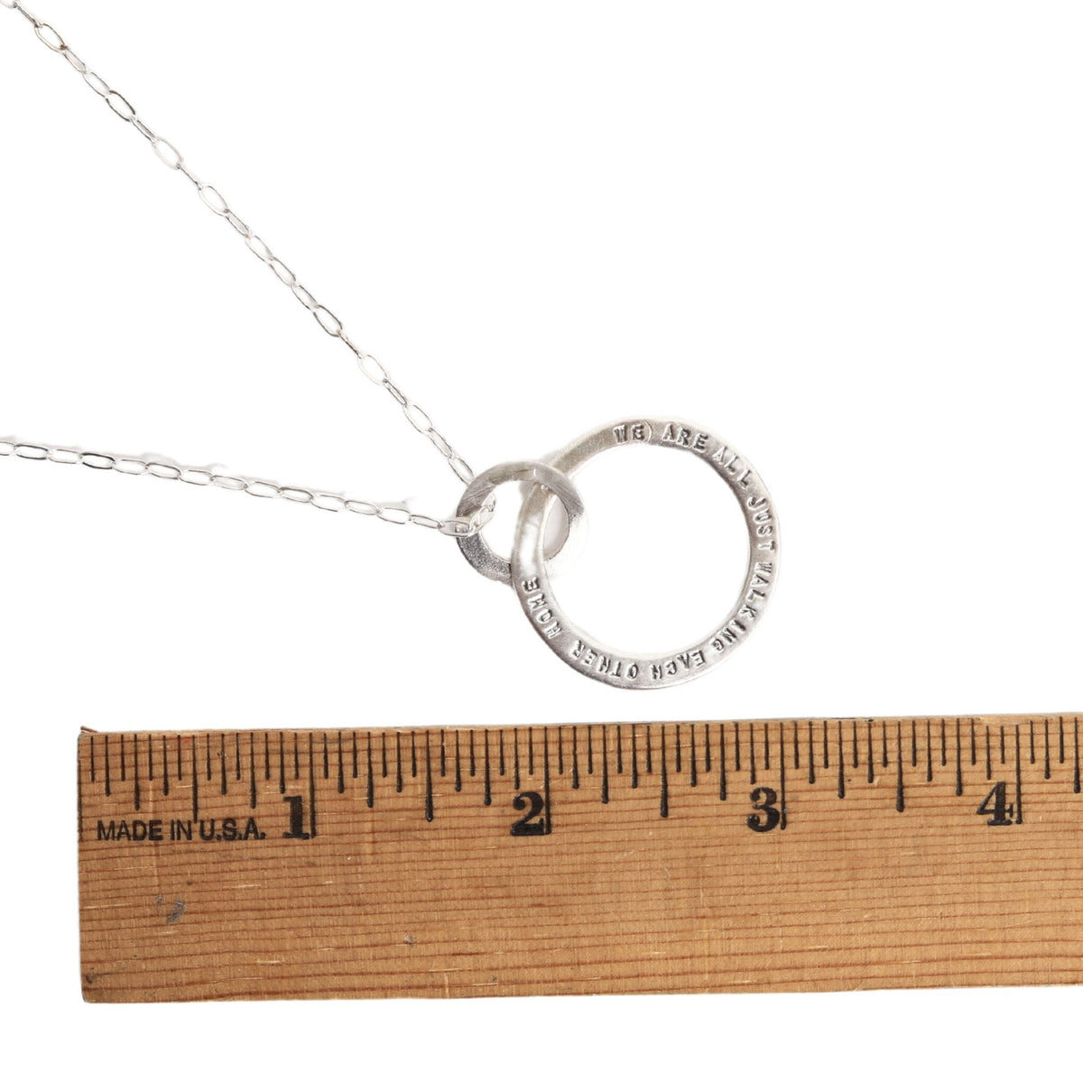 Ram Dass Message Circle Necklace