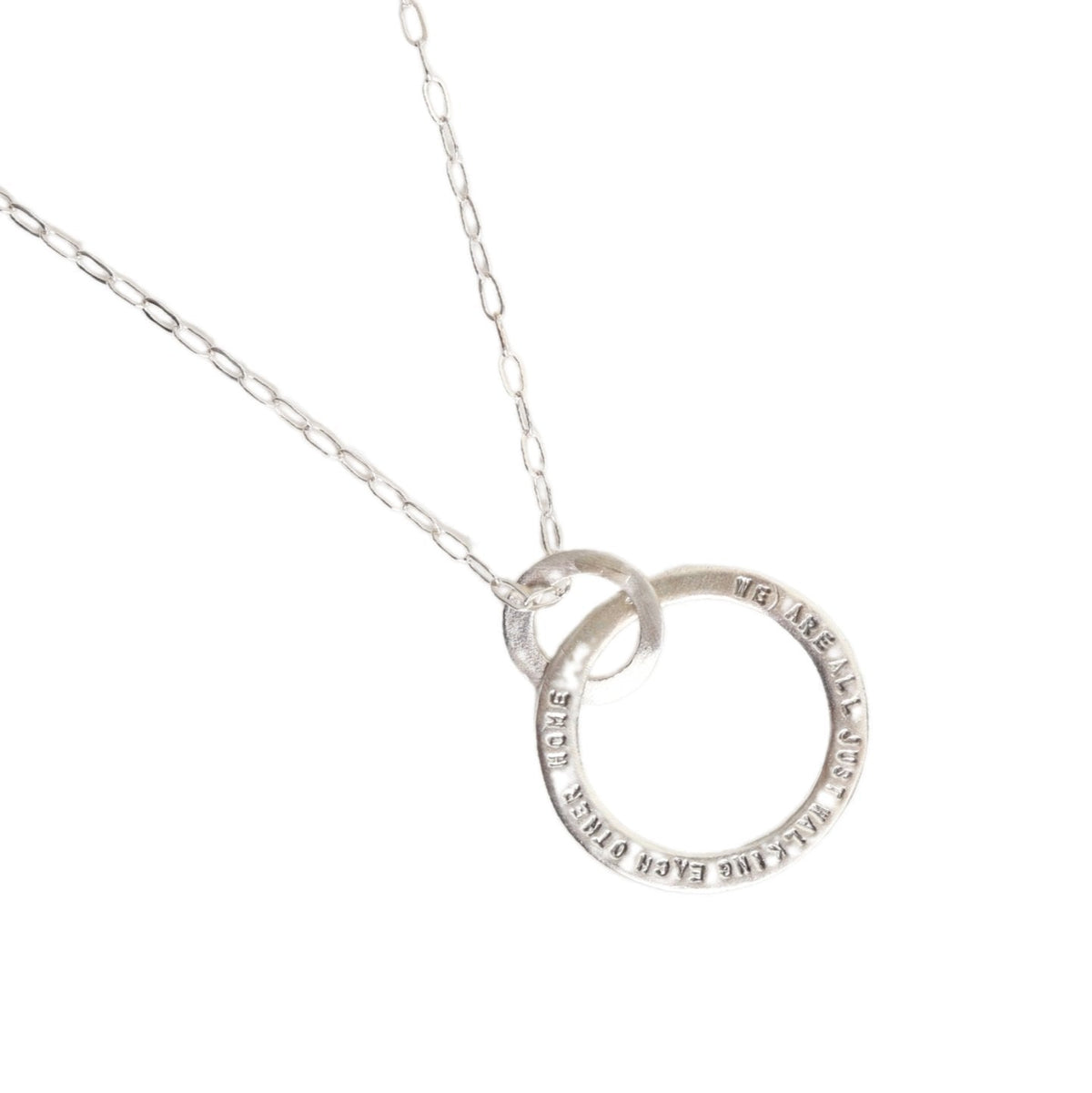 Ram Dass Message Circle Necklace
