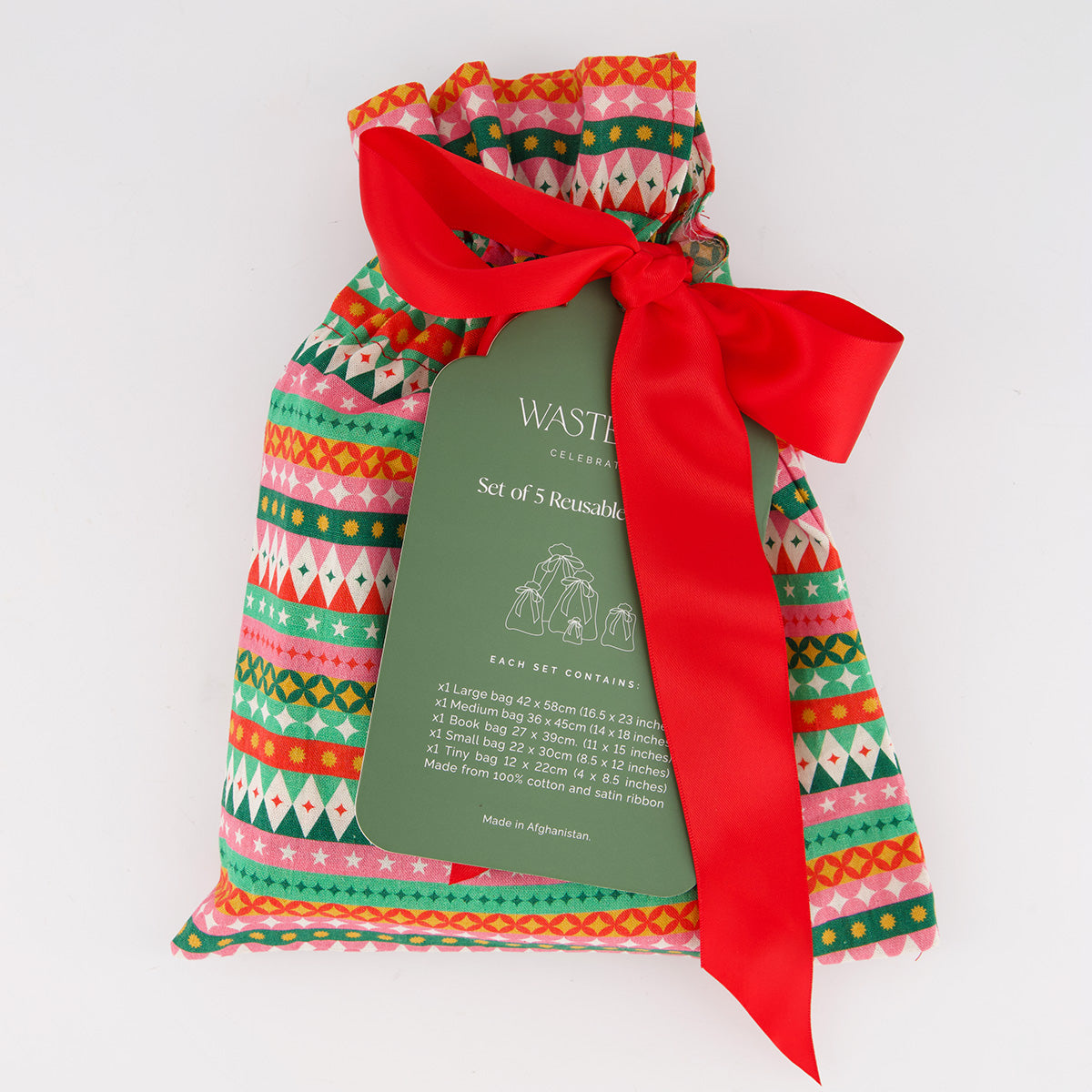 Fiesta Reusable Gift Bag Set