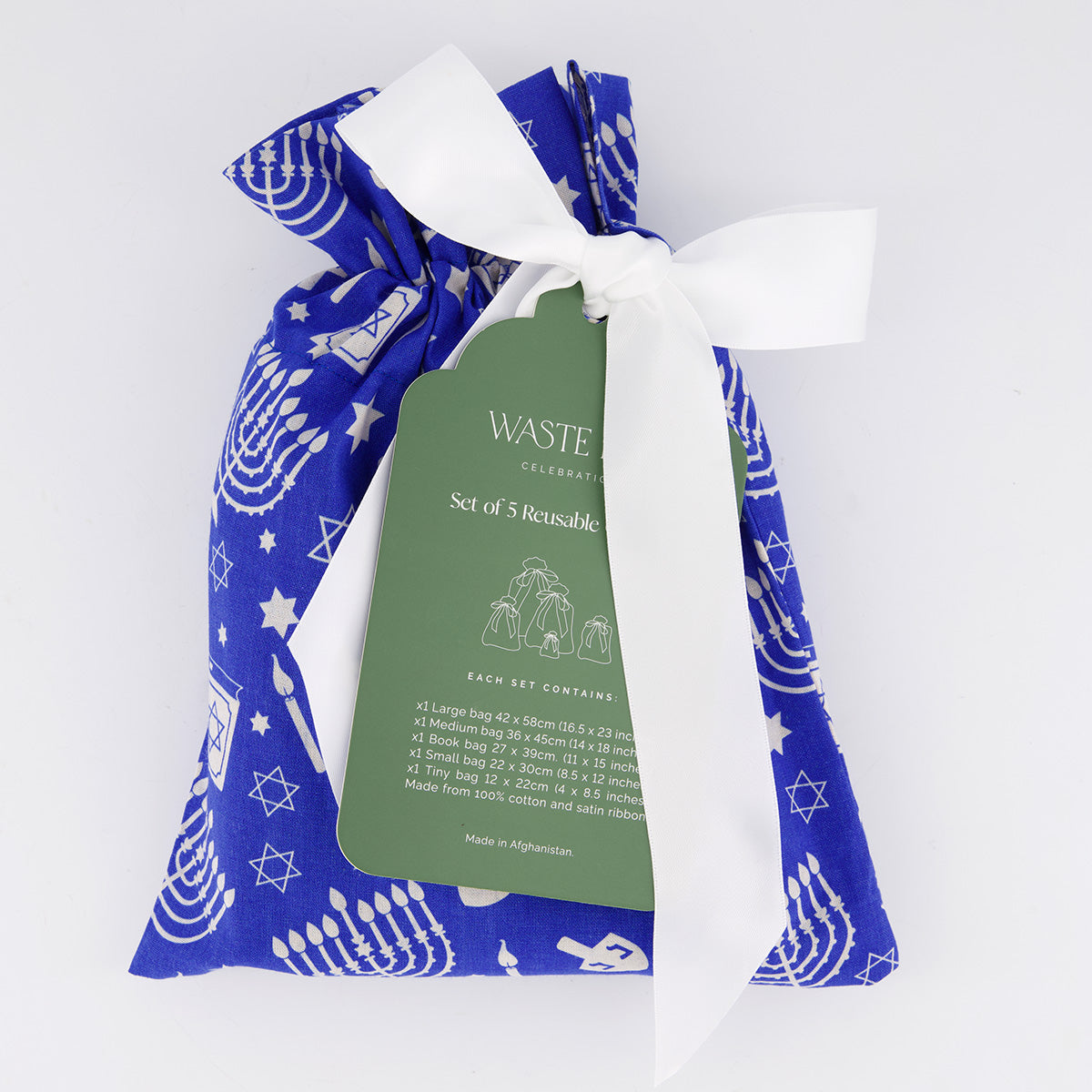 Happy Hanukkah (Reusable Gift Bag Set)