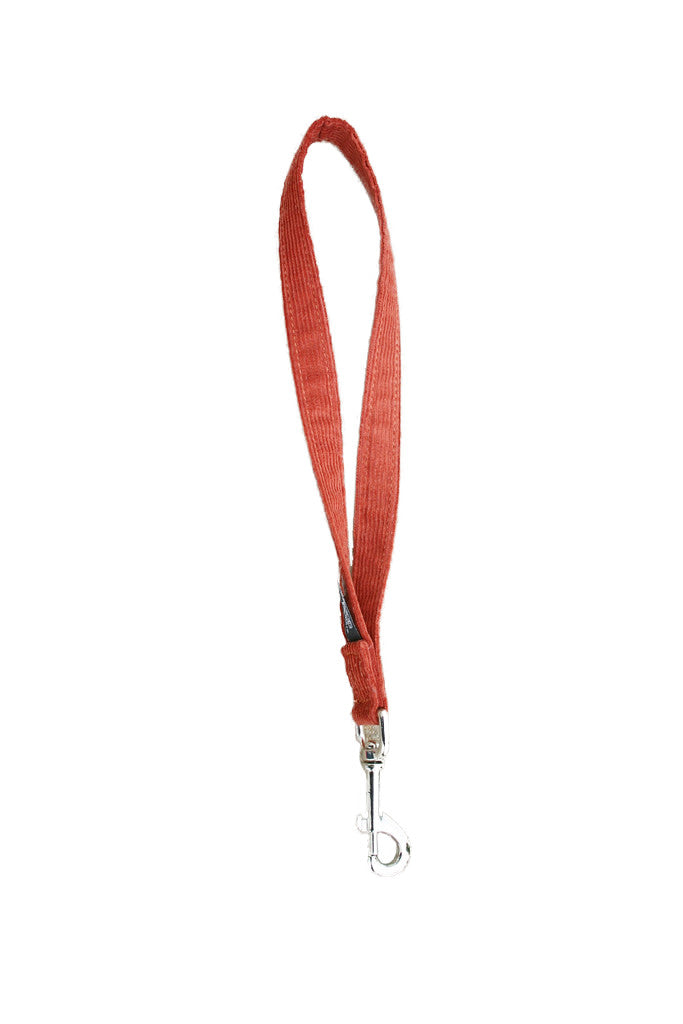 Hemp Dog Short Leash 14" Rust City Leash