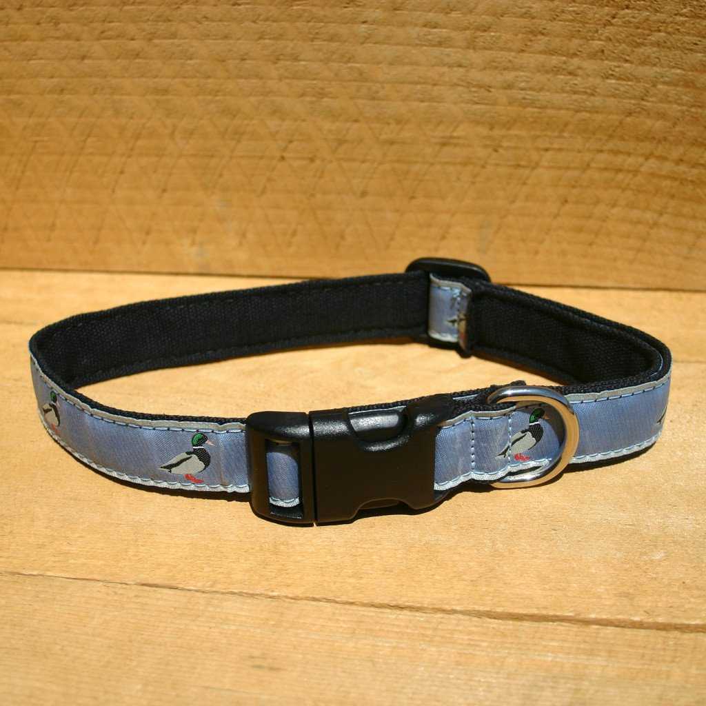 Hemp Dog Collar SLATE BLUE MALLARD