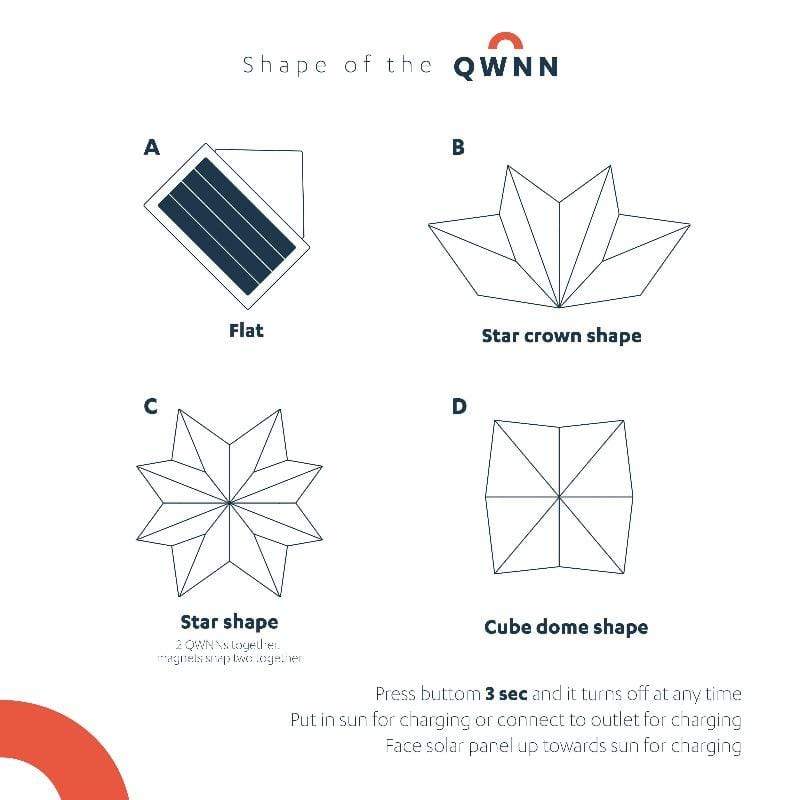 Solar-Powered Light + Power Bank: Solar QWNN