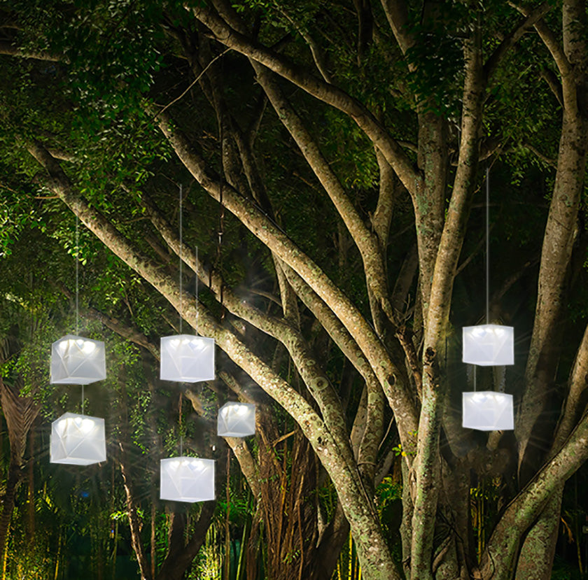 Helix Hybrid Collapsible Solar-Powered Origami Lantern