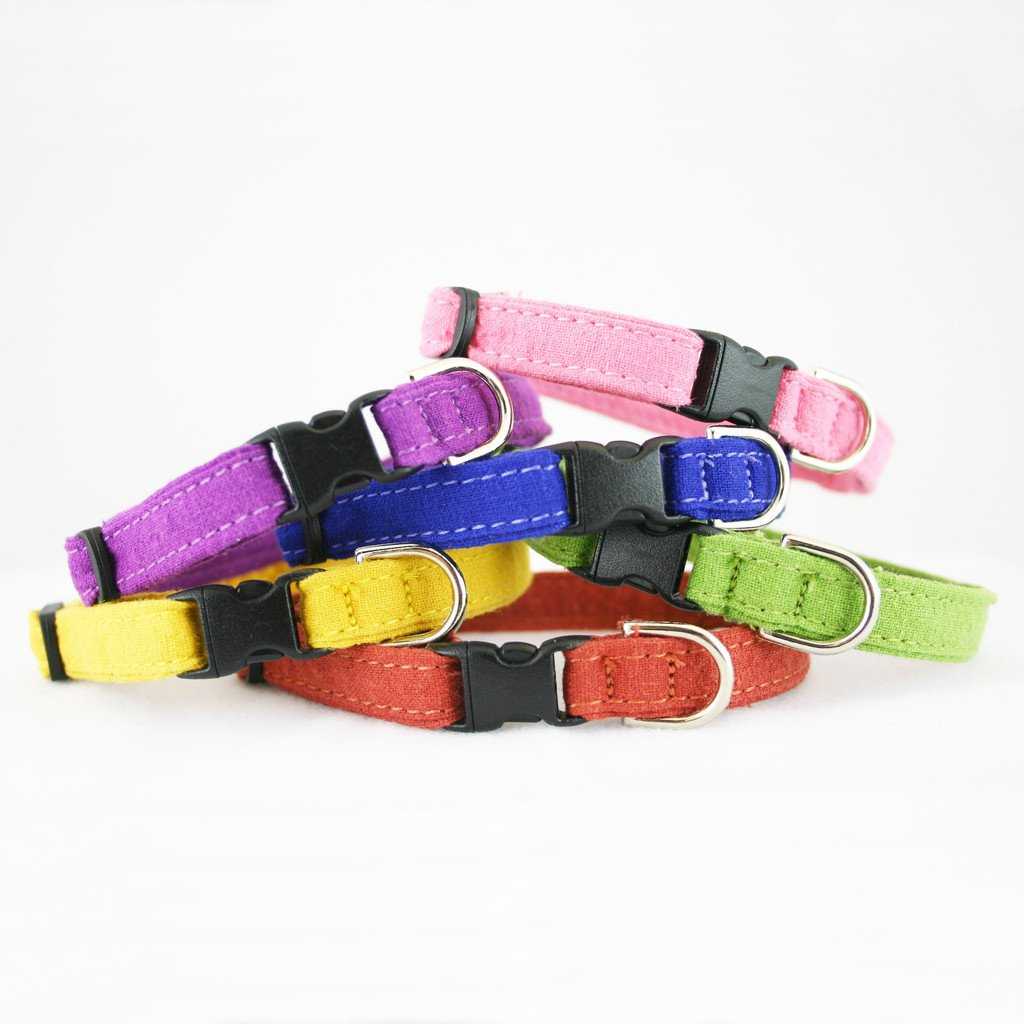 Hemp Cat Collar (Available in 10 colors)