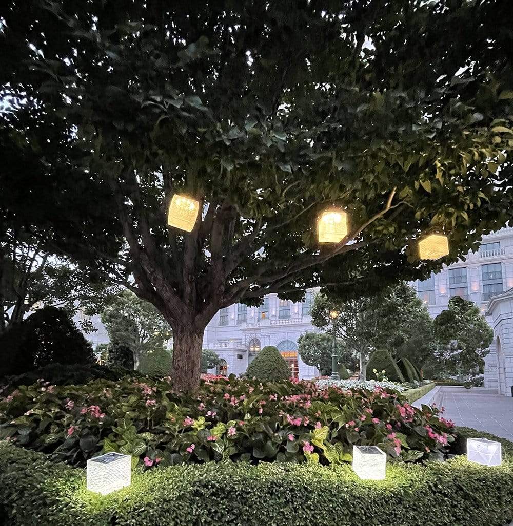 Helix Hybrid Collapsible Solar-Powered Origami Lantern