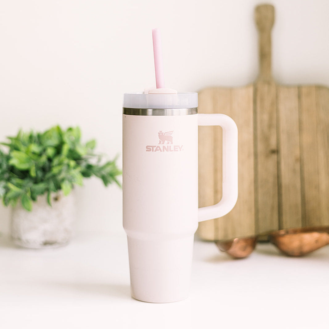 Tumbler 12" Glass Straw Set - Fjord Mist